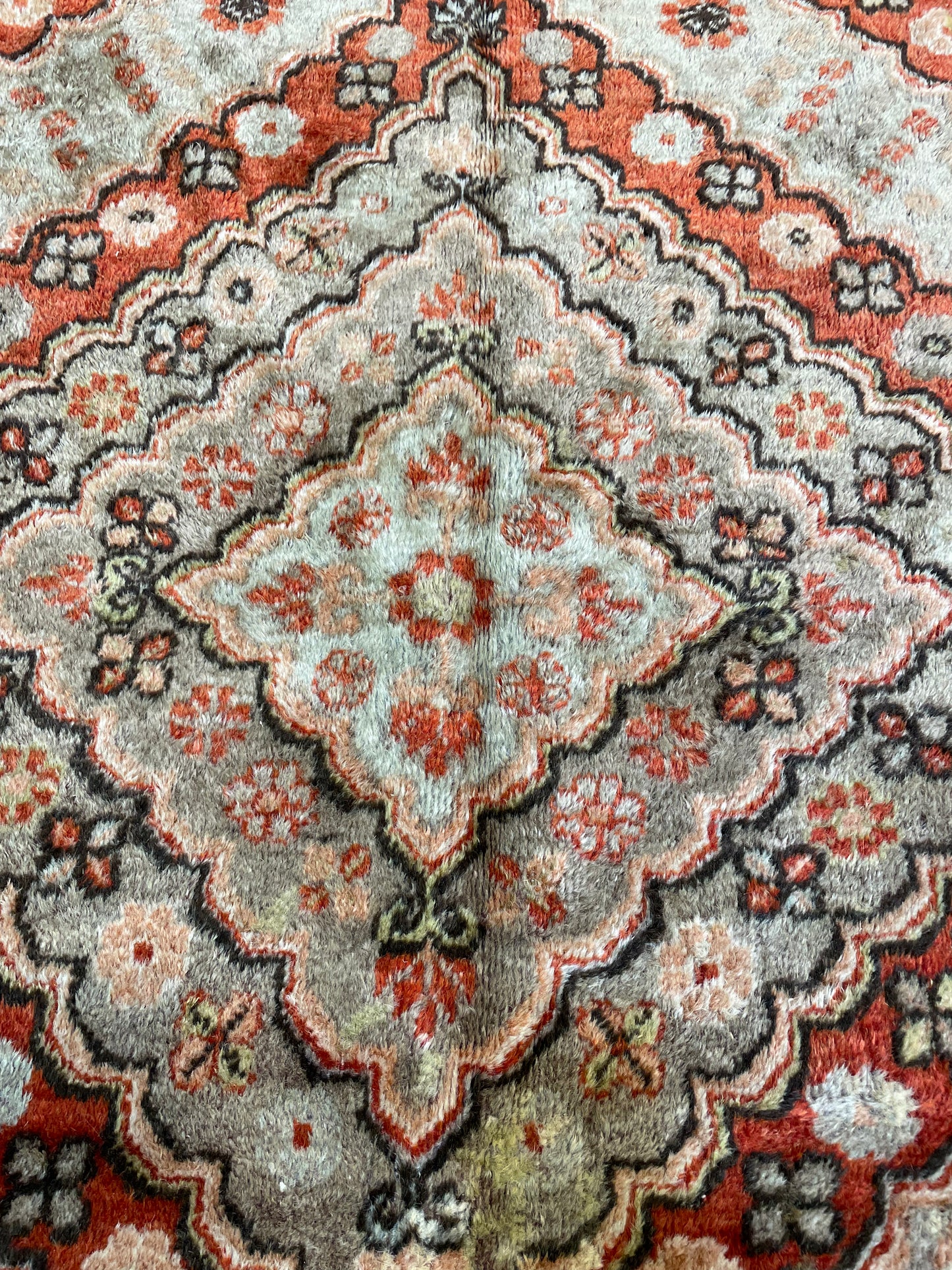 Hand-Knotted Wool Rug Khotan 5'5" x 8'2"