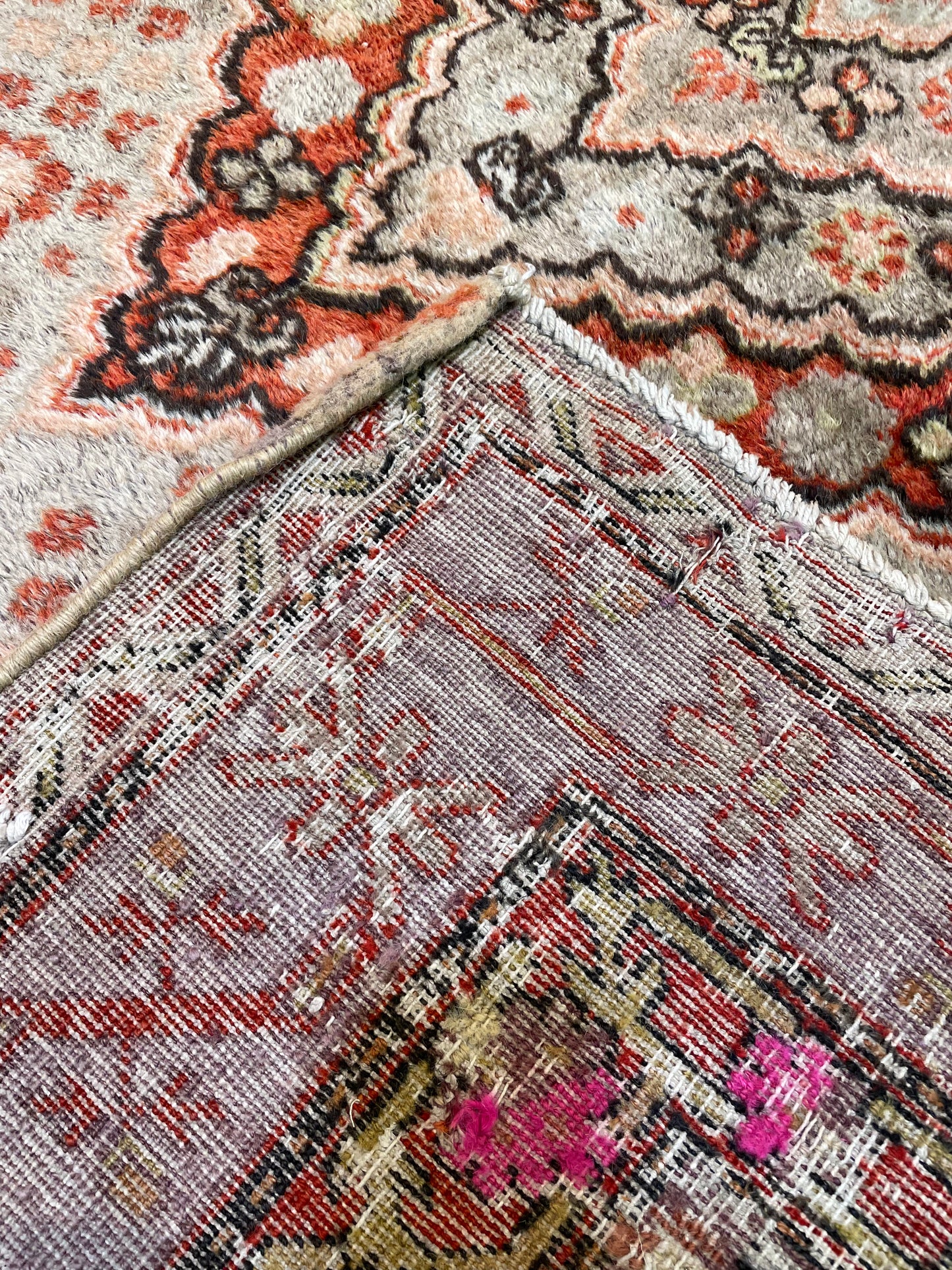 Hand-Knotted Wool Rug Khotan 5'5" x 8'2"