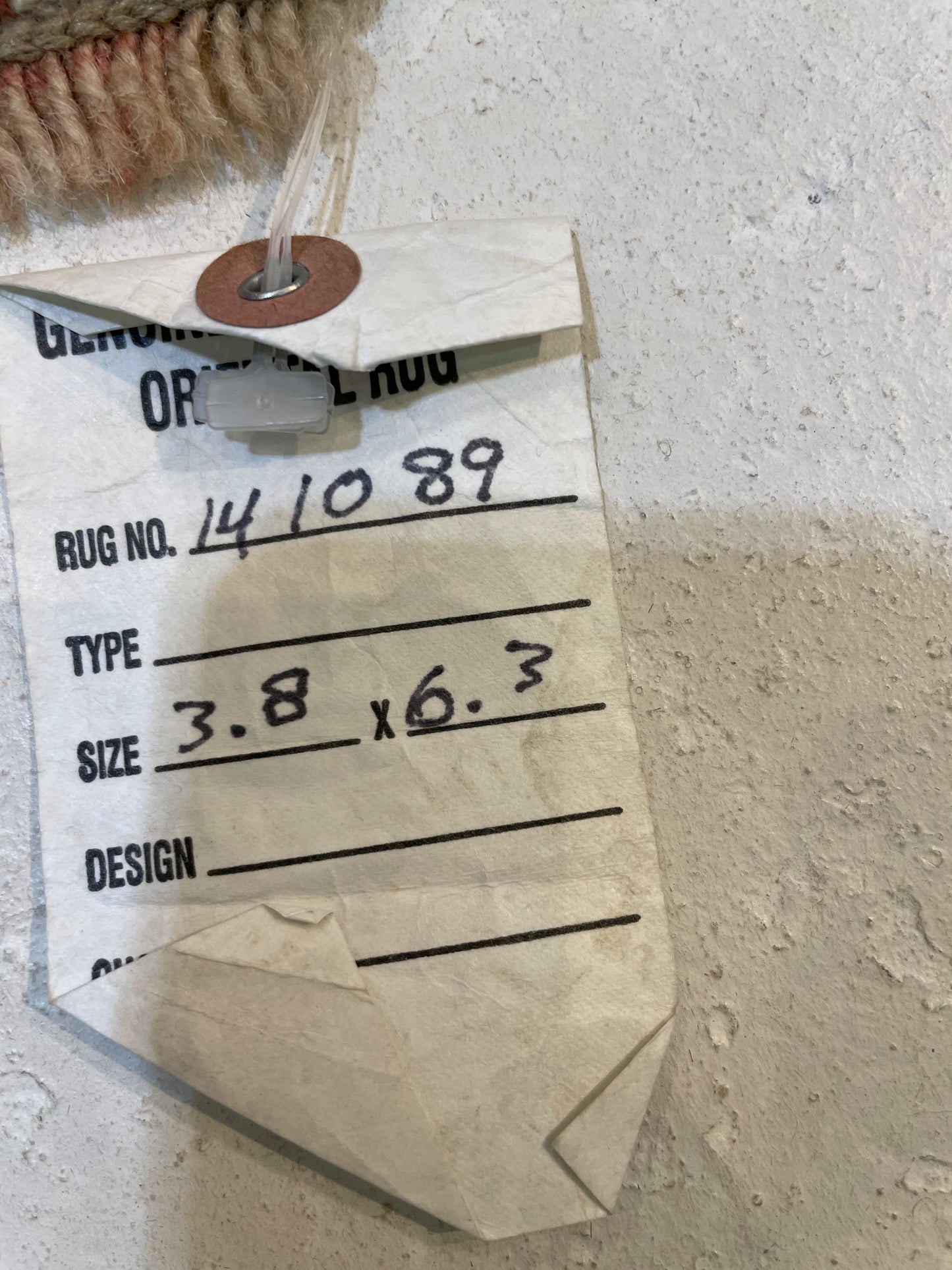 Hand-Knotted Wool Rug Turkish Oushak 3'8" x 6'3"