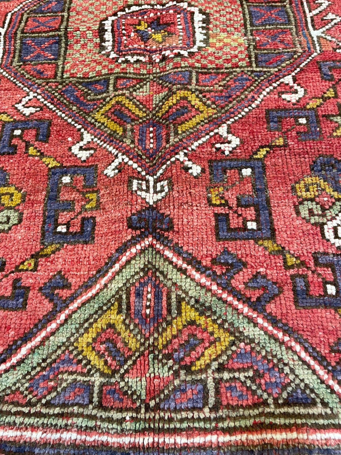 Hand-Knotted Wool Rug Turkish Oushak 3'10" x 5'2"