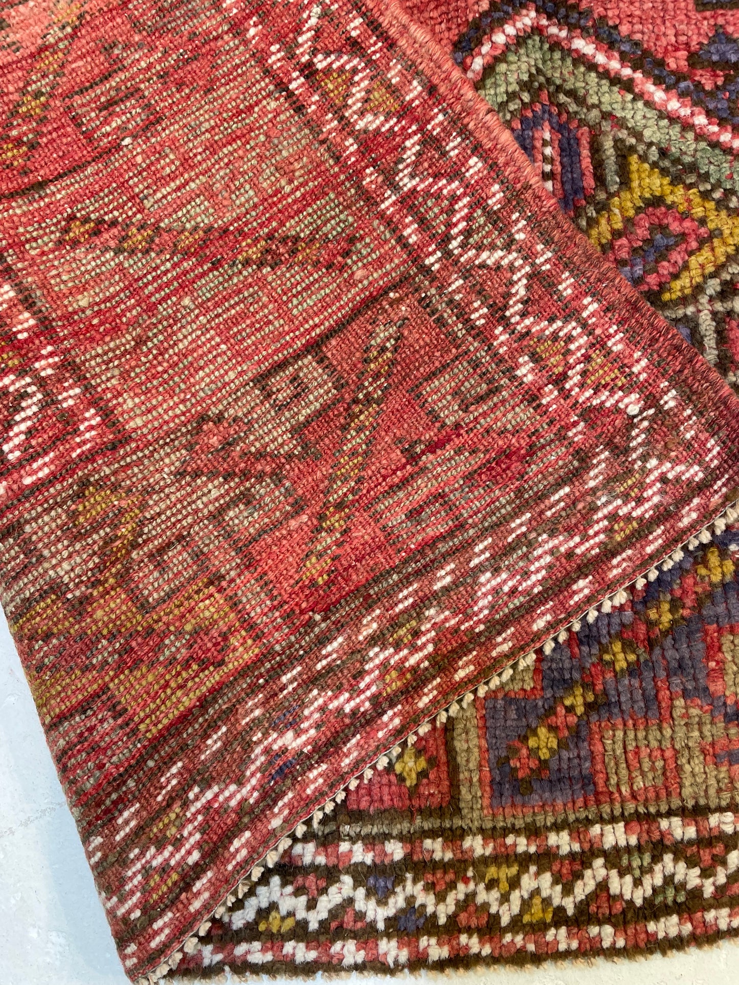 Hand-Knotted Wool Rug Turkish Oushak 3'10" x 5'2"