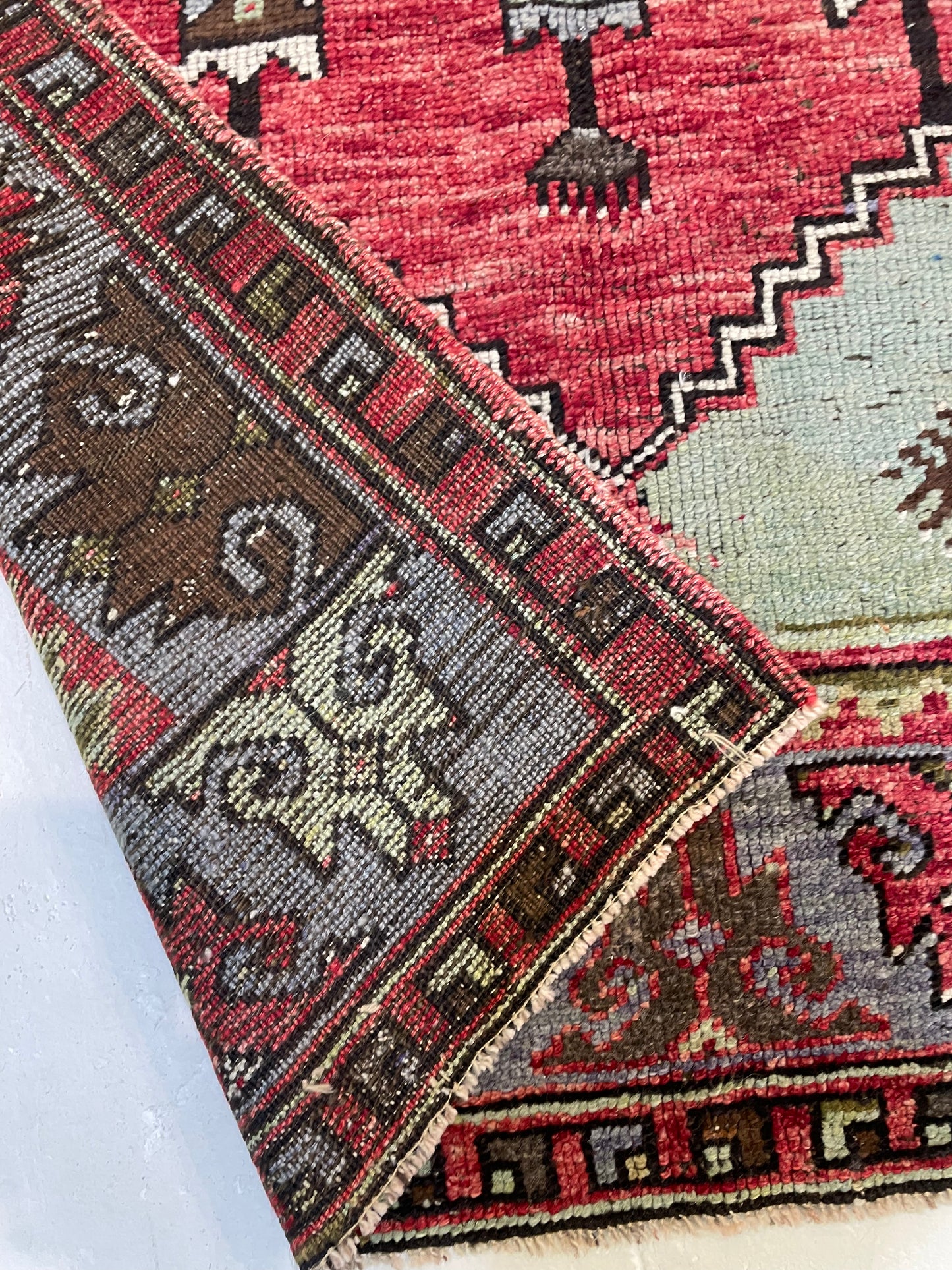 Hand-Knotted Wool Rug Turkish Oushak 3'4" x 5'5"