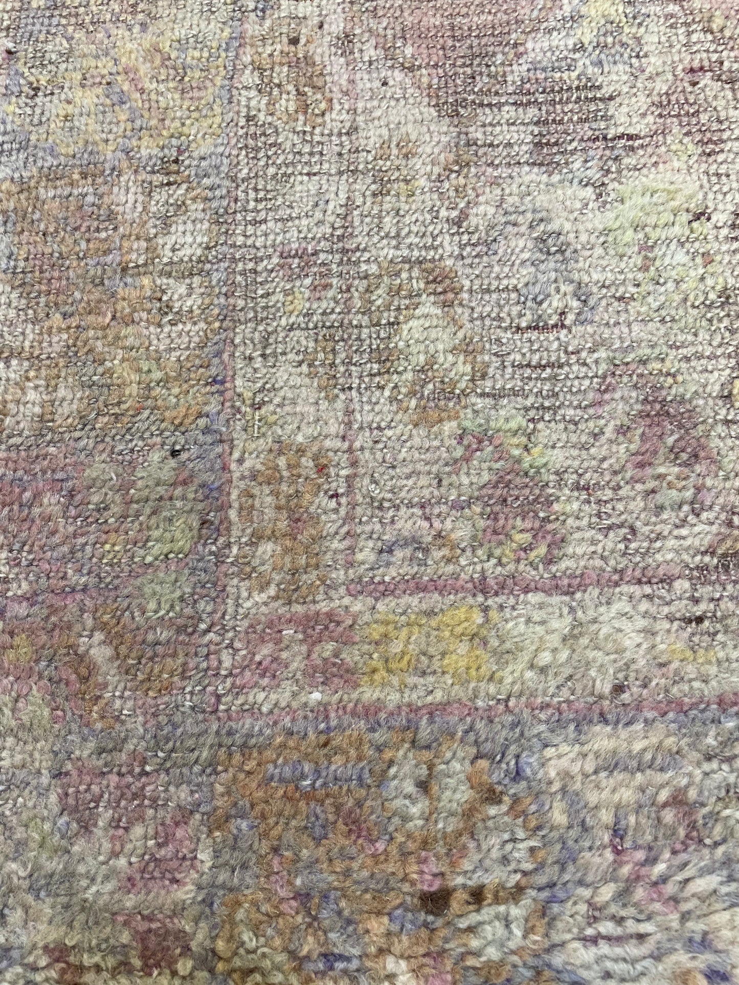 Hand-Knotted Wool Rug Turkish Oushak 3'3" x 5'7"