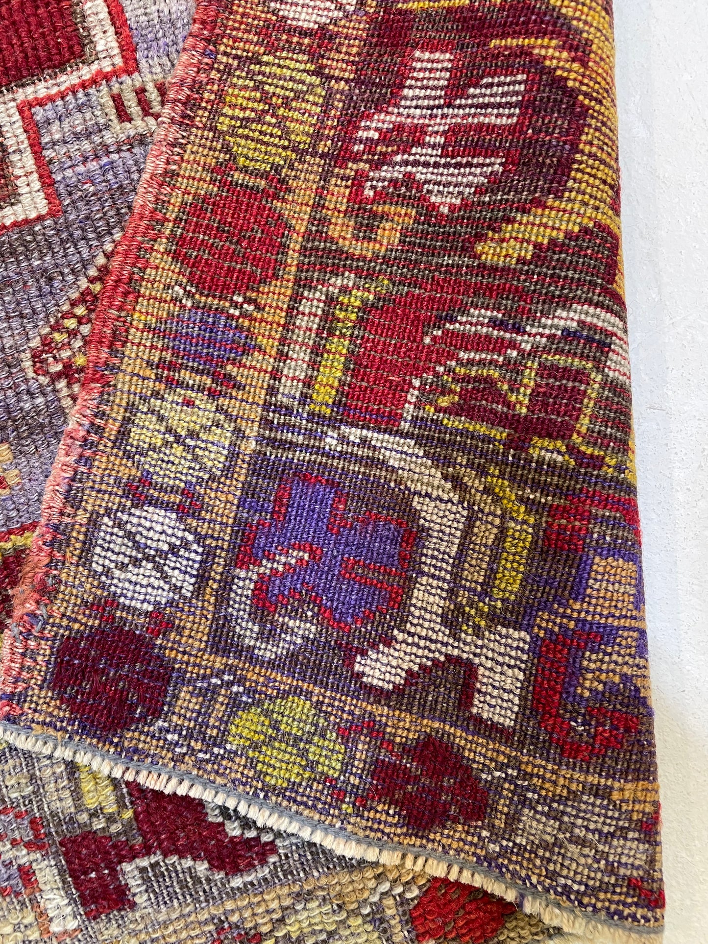 Hand-Knotted Wool Rug Turkish Oushak 3'9" x 4'9"