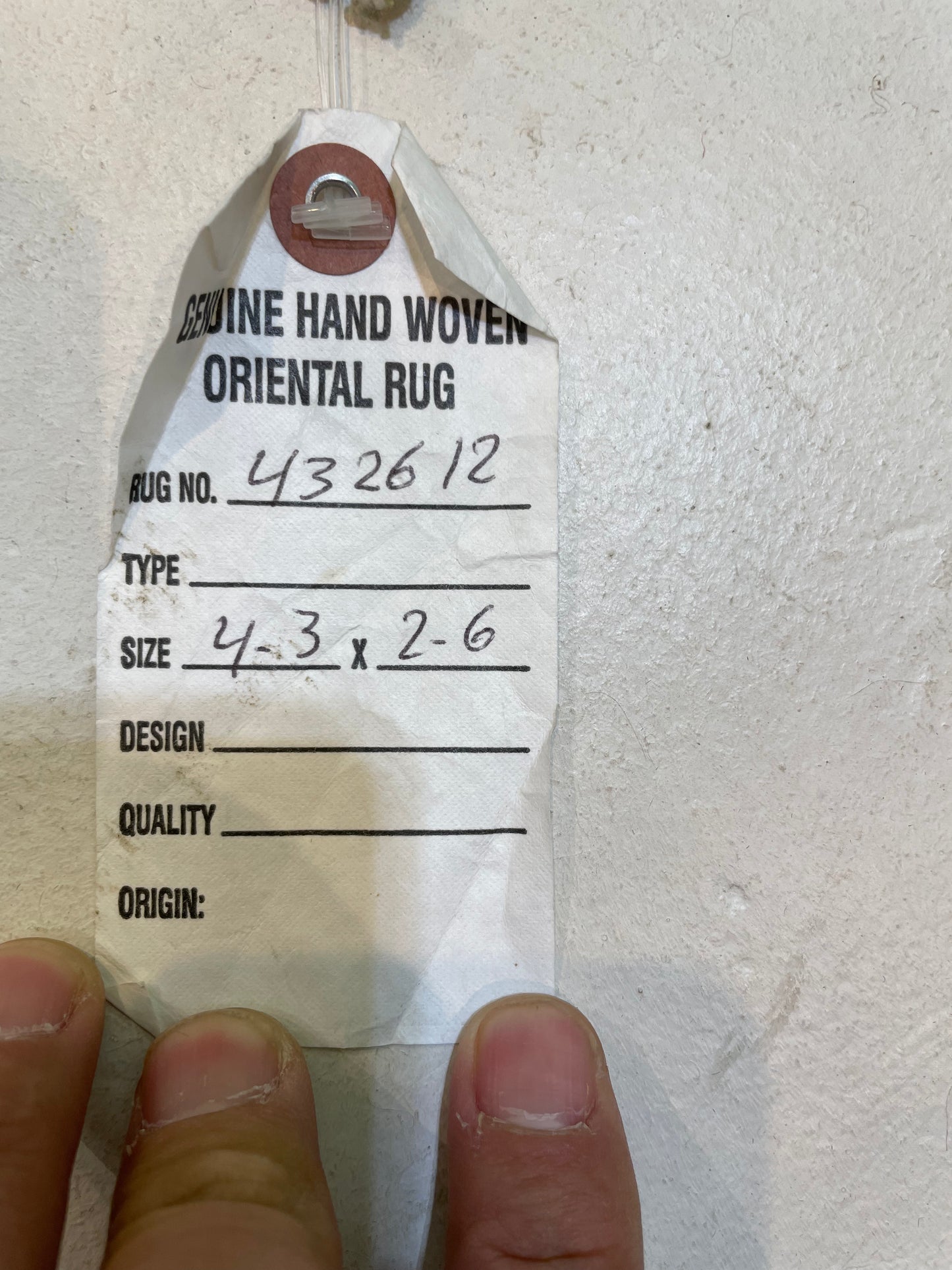 Hand-Knotted Wool Rug Turkish Oushak 2'6" x 4'3"