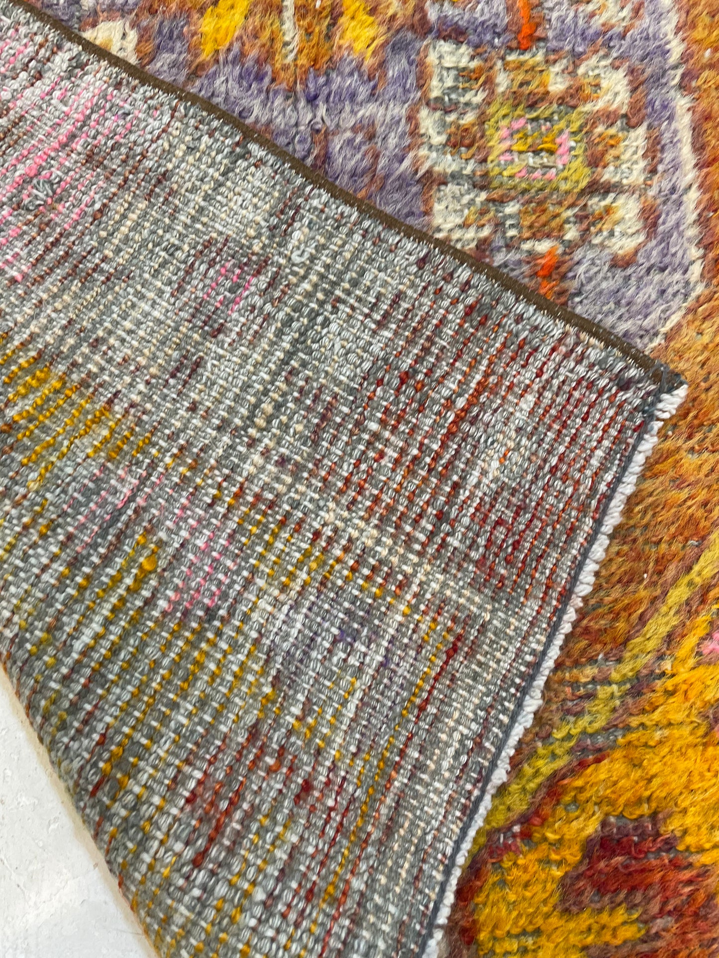 Hand-Knotted Wool Rug Turkish Oushak 2'5" x 3'10"