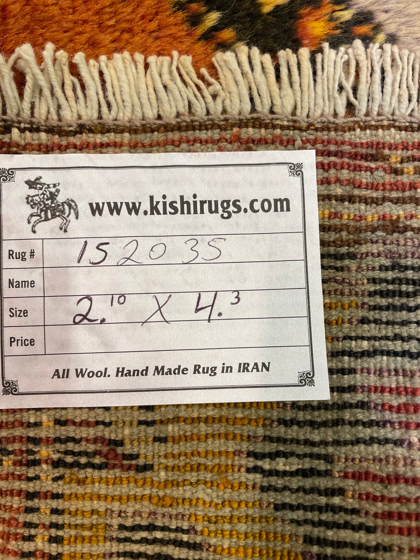 Hand-Knotted Wool Rug Turkish Oushak 2'10" x 4'3"