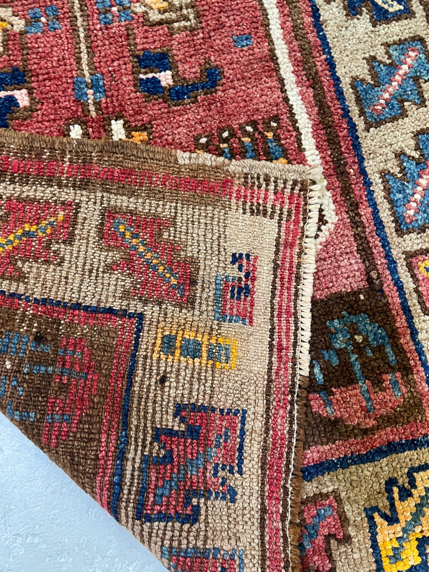 Hand-Knotted Wool Rug Turkish Oushak 2'5" x 5'1"