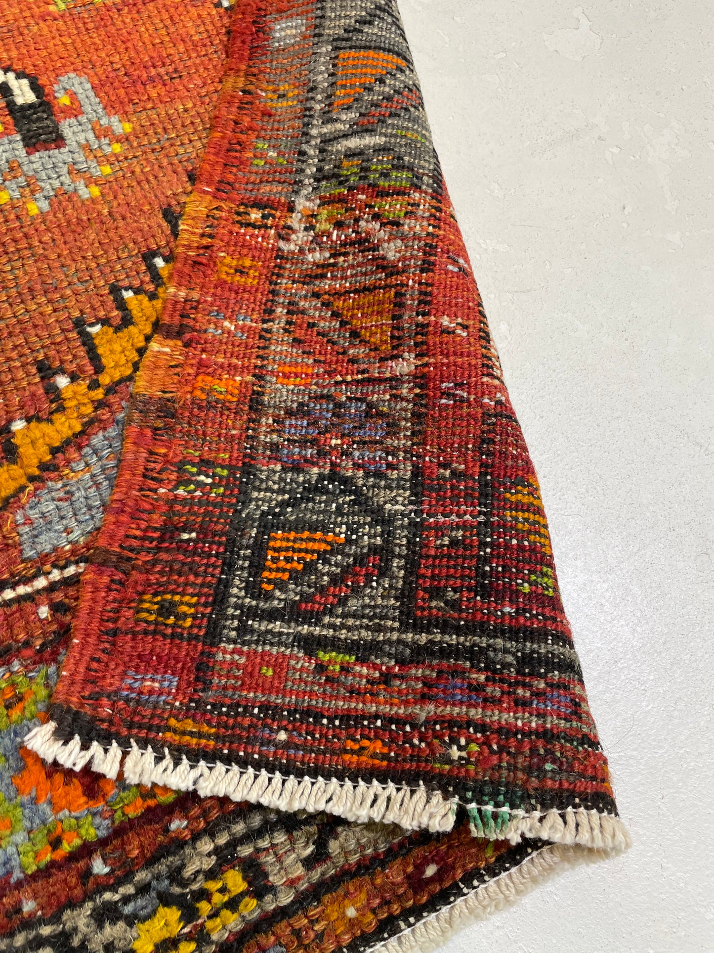 Hand-Knotted Wool Rug Turkish Oushak 2'10" x 4'2"