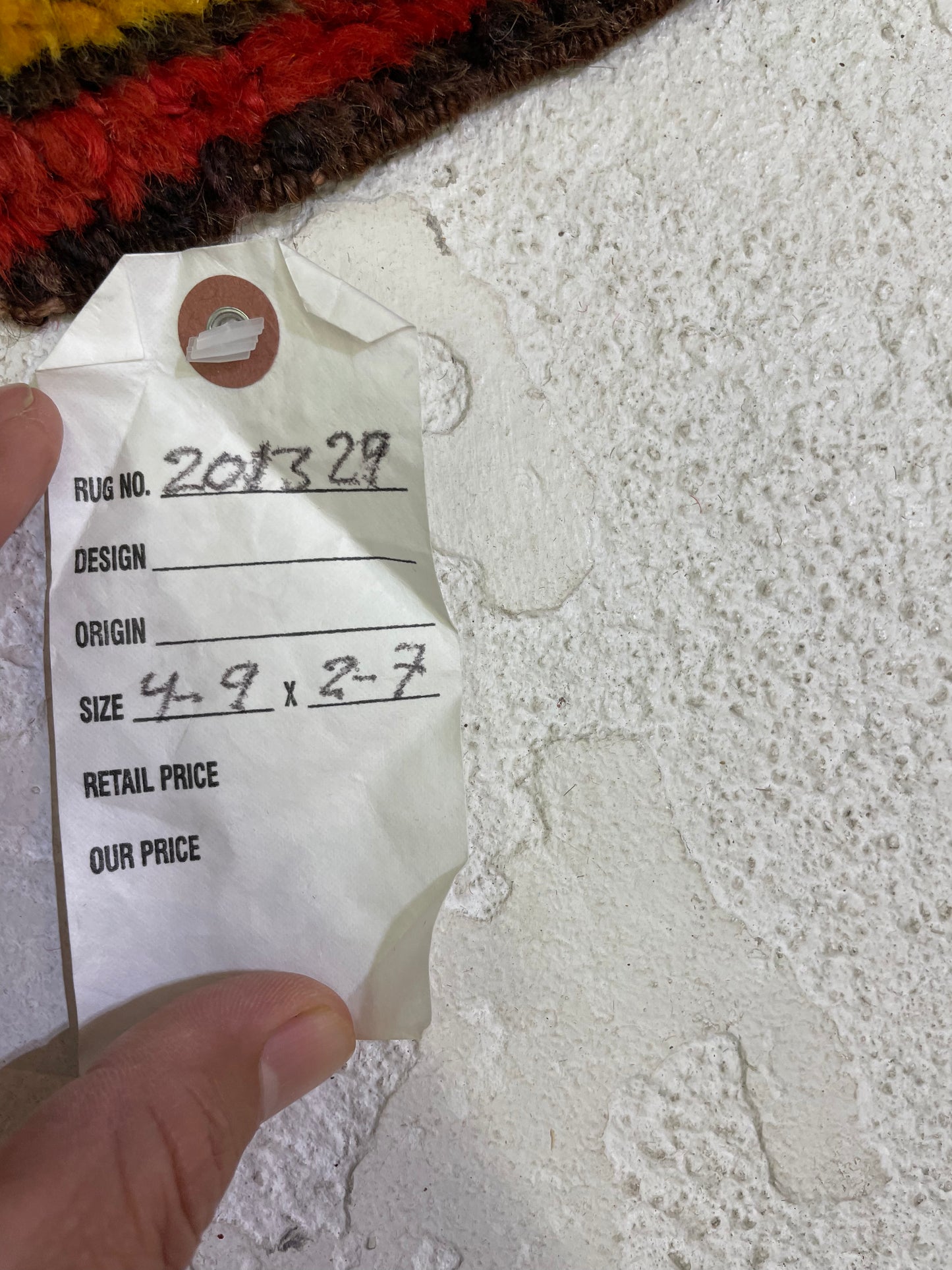 Hand-Knotted Wool Rug Turkish Oushak 2'7" x 4'9"