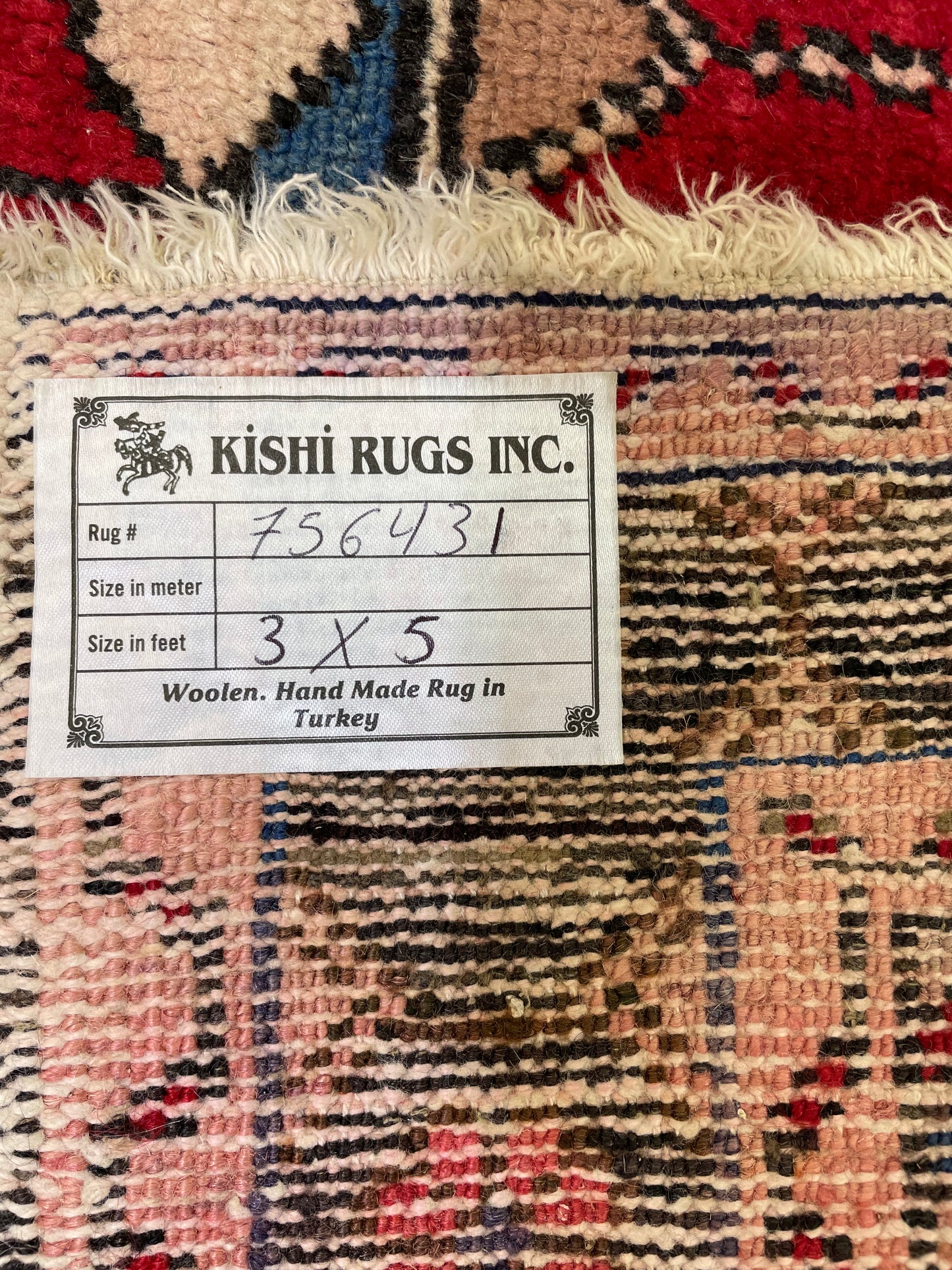 Hand-Knotted Wool Rug Turkish Oushak 3' x 5'