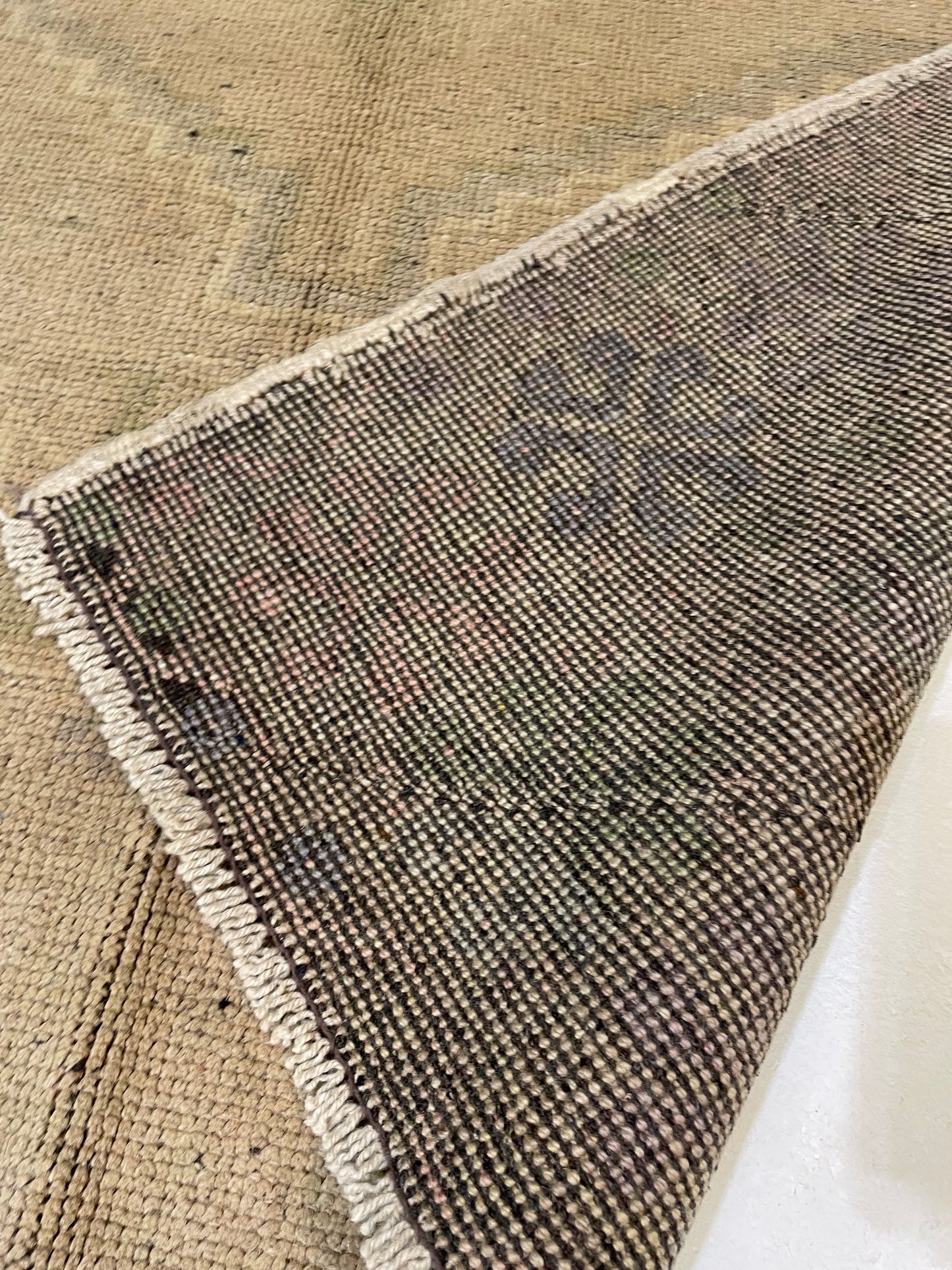 Hand-Knotted Wool Rug Turkish Oushak 3'8" x 5'8"