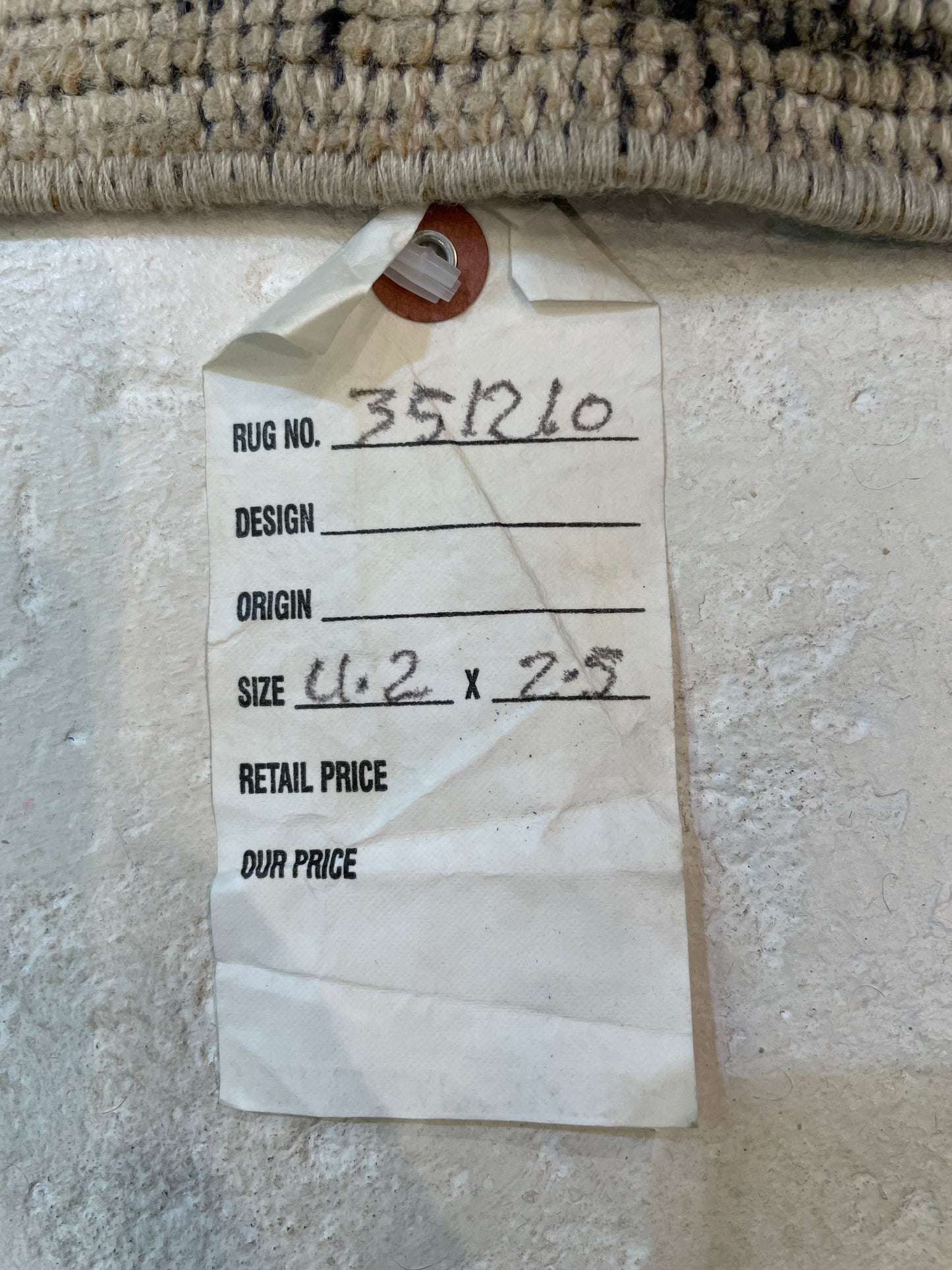 Hand-Knotted Wool Rug Turkish Oushak 2'5" x 4'2"