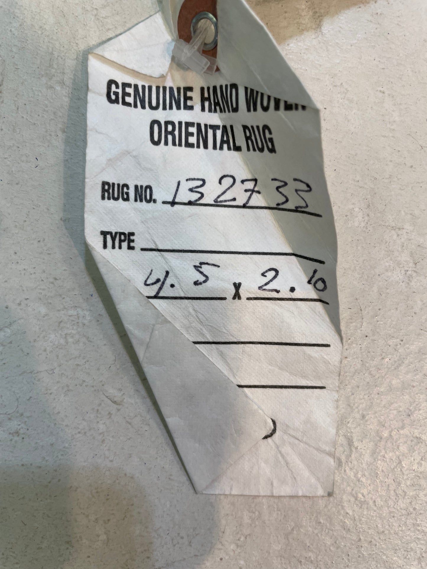 Hand-Knotted Wool Rug Turkish Oushak 2'10" x 4'5"