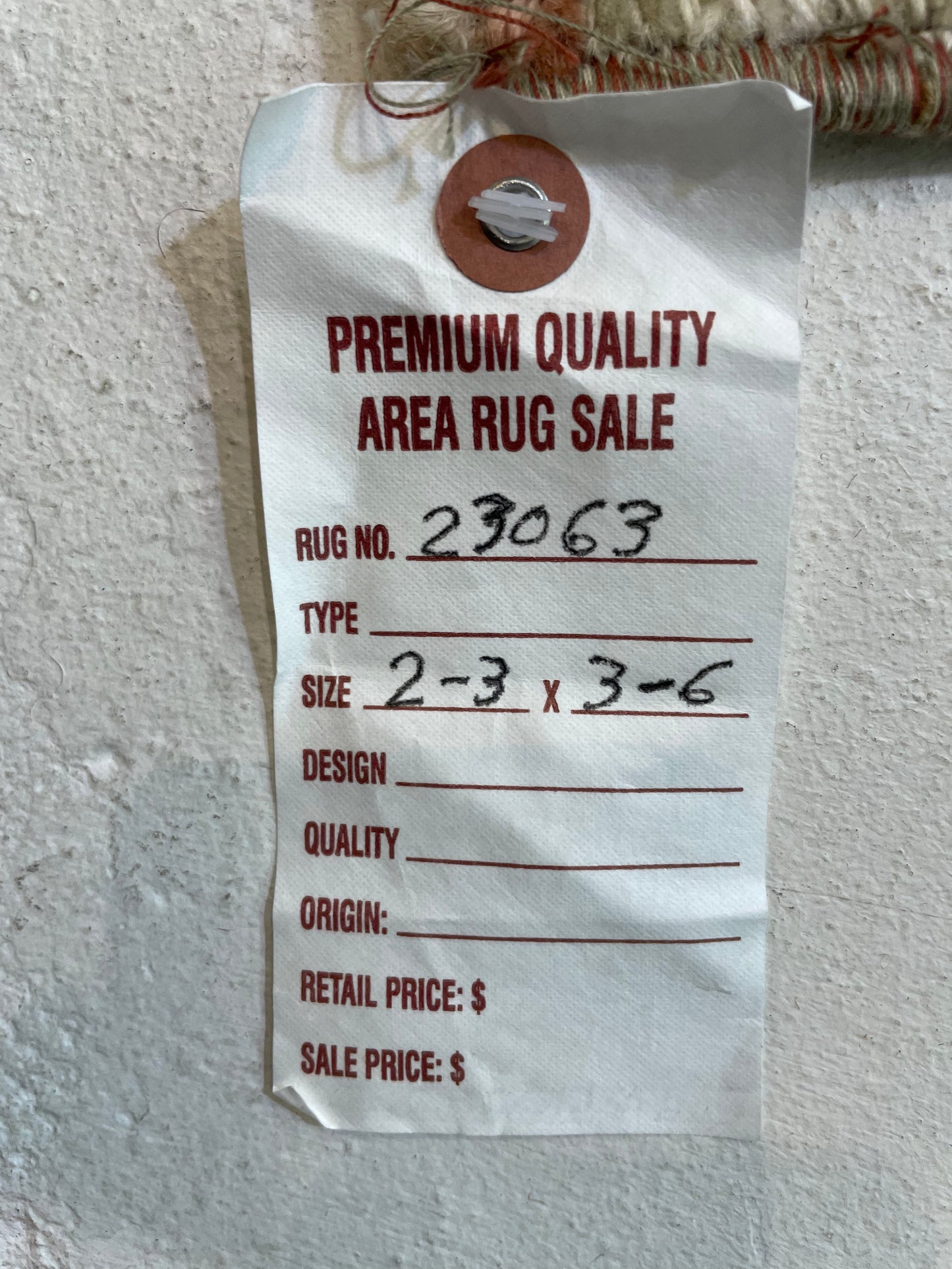 Hand-Knotted Wool Rug Turkish Oushak 2'3" x 3'6"