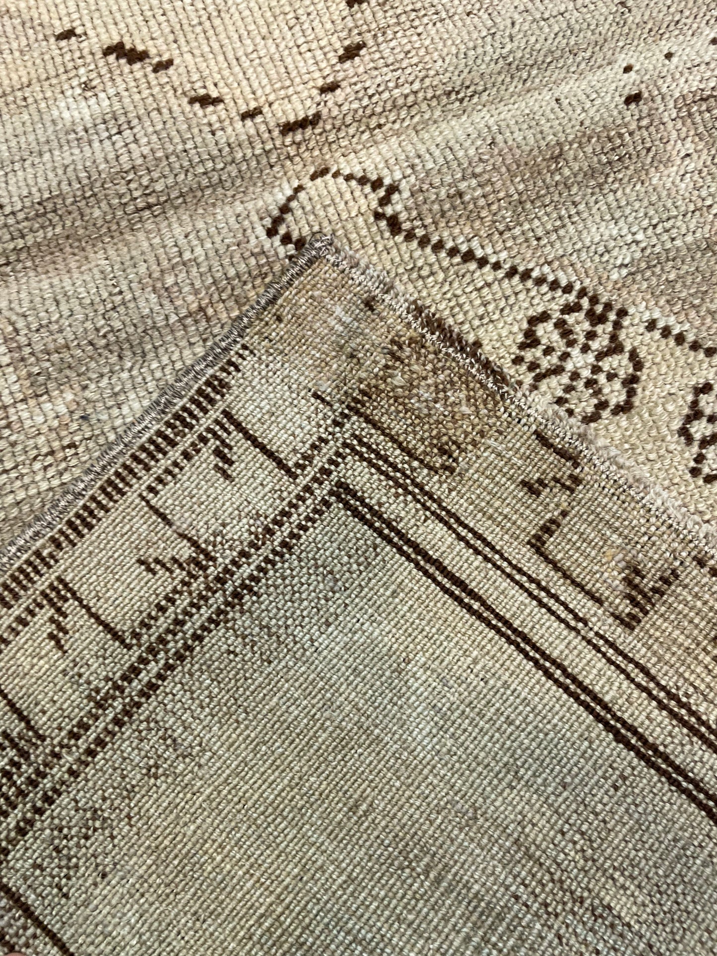 Hand-Knotted Wool Rug Turkish Oushak 2'3" x 3'9"