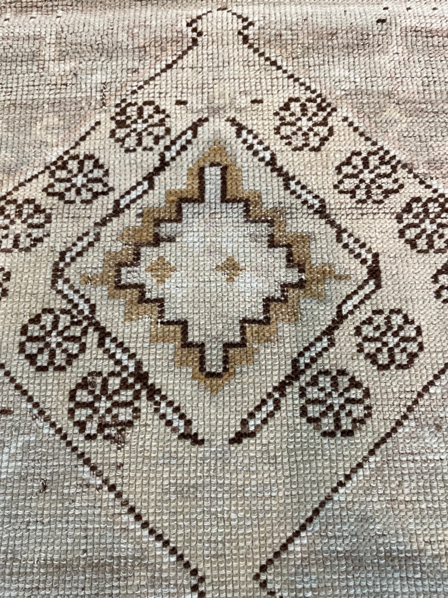 Hand-Knotted Wool Rug Turkish Oushak 2'3" x 3'9"