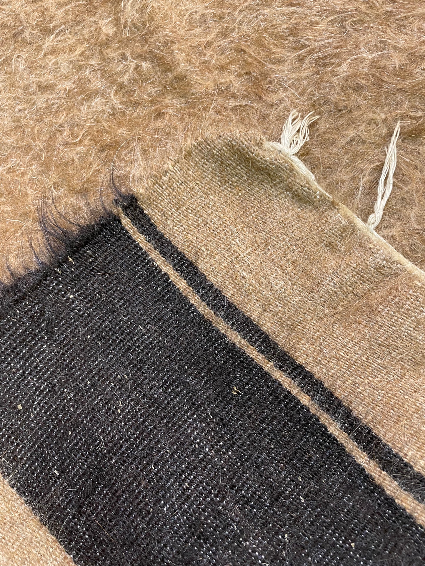 Hand-Knotted Wool Rug Turkish Oushak 2'9" x 3'9"