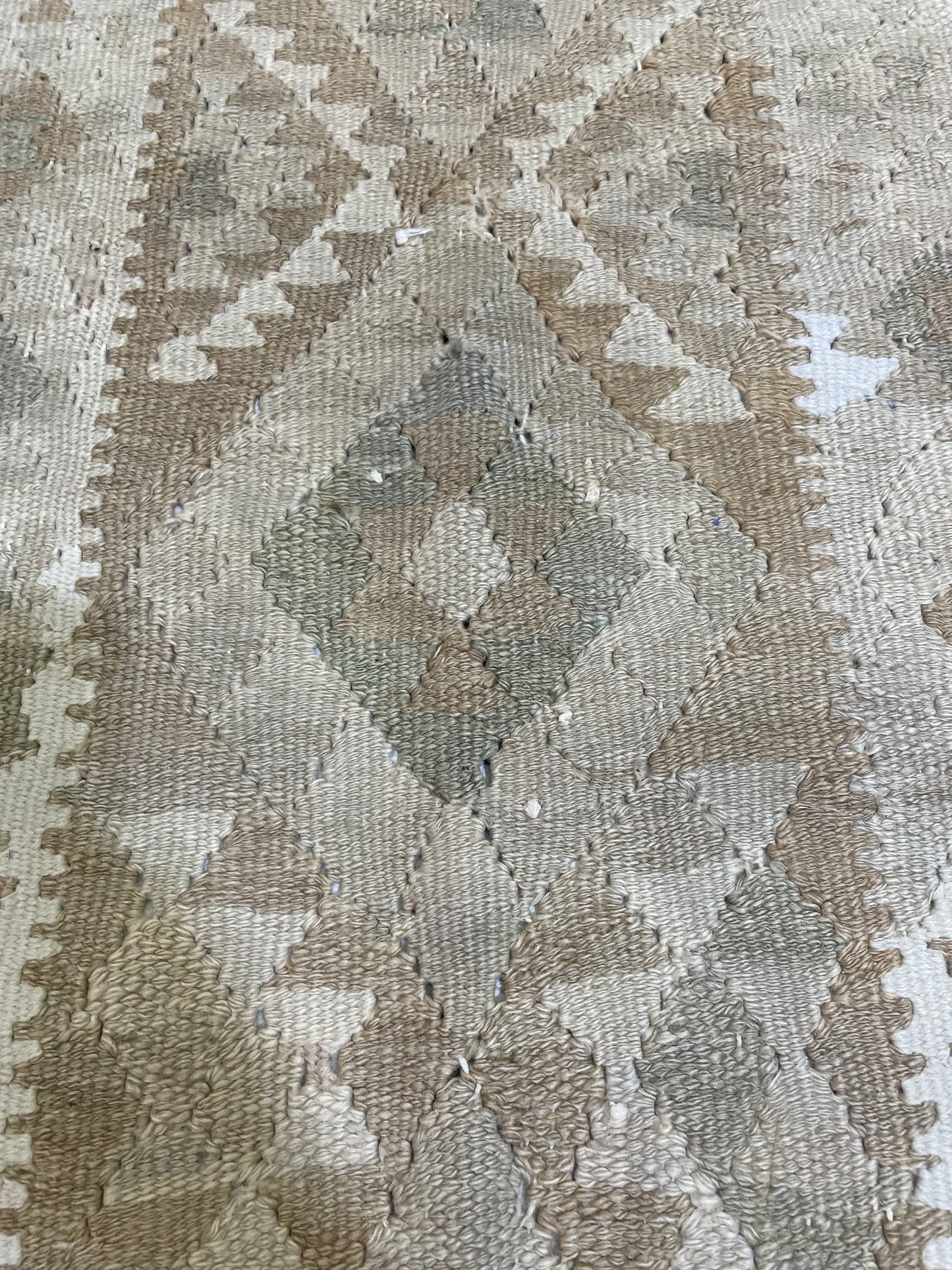 Hand-Knotted Wool Rug Turkish Oushak 3'1" x 5'6"