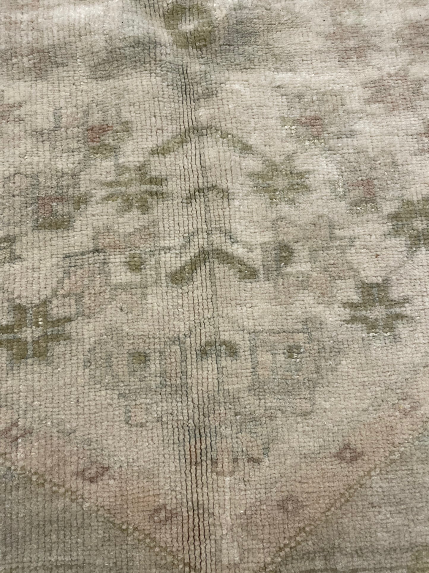 Hand-Knotted Wool Rug Turkish Oushak 2'9" x 4'3"