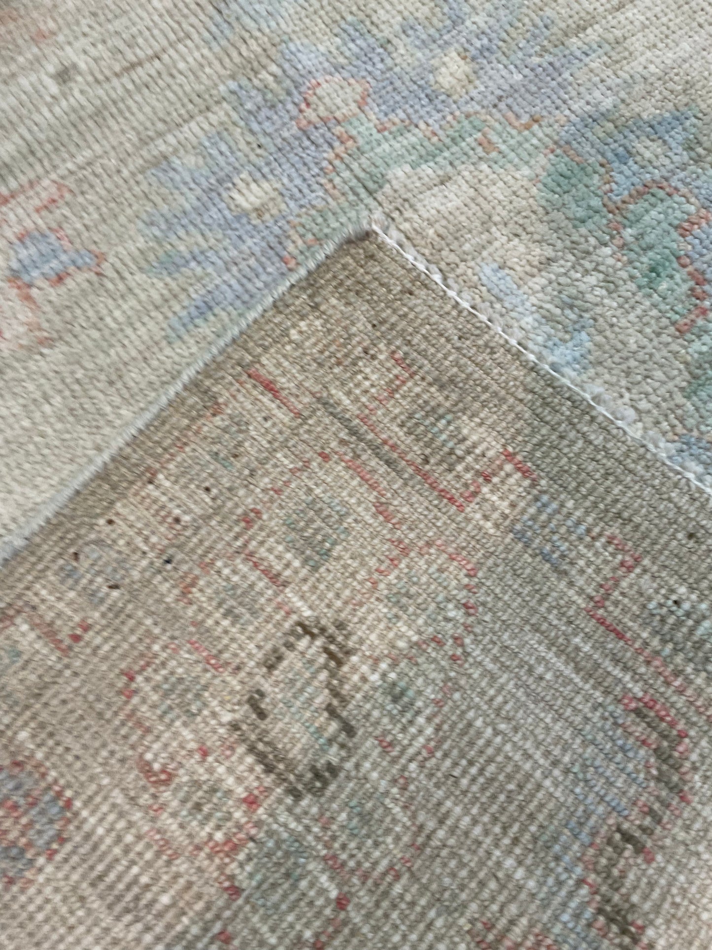 Hand-Knotted Wool Rug Turkish Oushak 2'11" x 5'1"