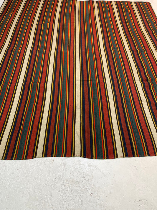 Hand-Knotted Wool Rug Turkish Oushak 7'5" x 7'9"