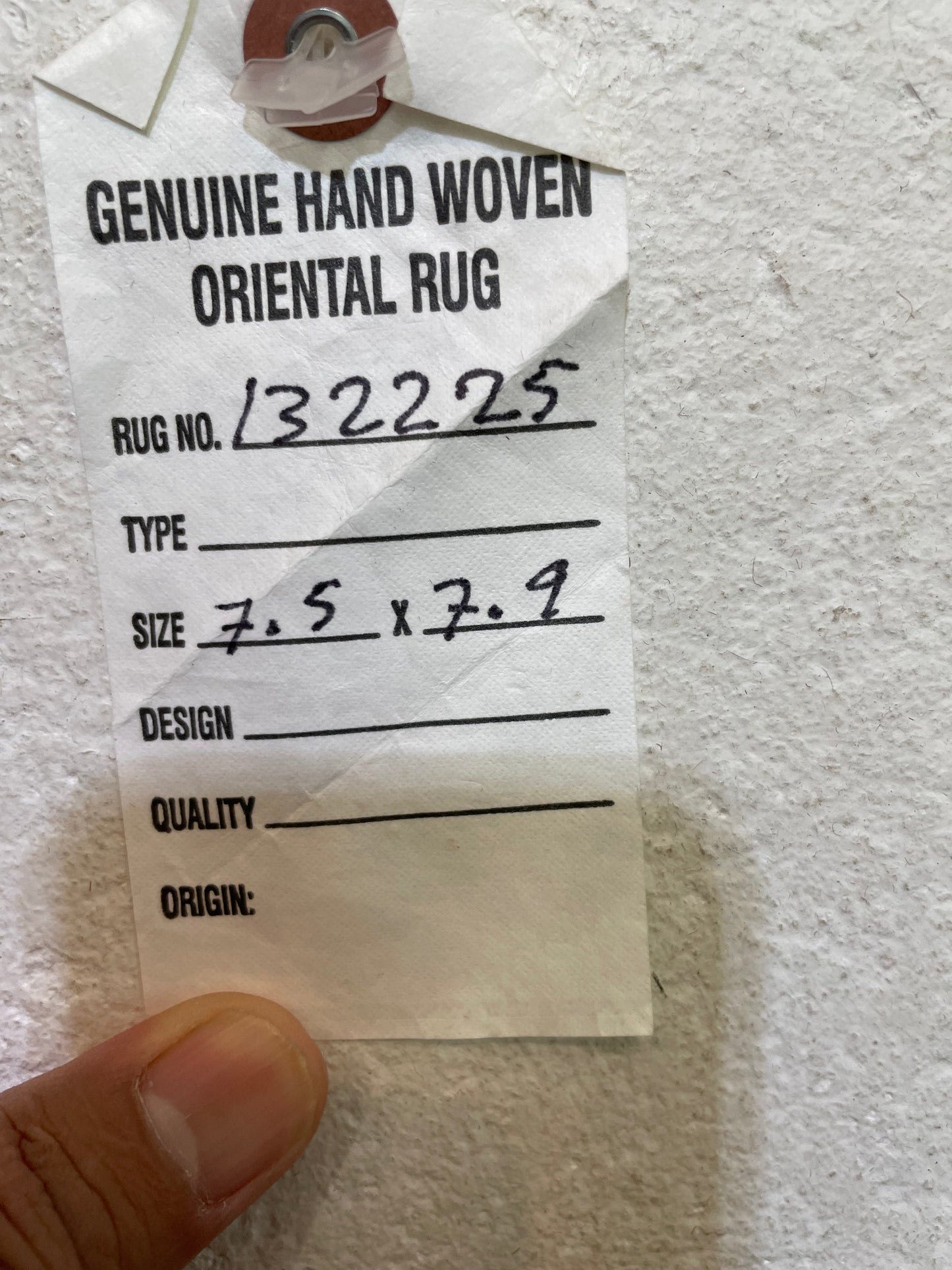 Hand-Knotted Wool Rug Turkish Oushak 7'5" x 7'9"