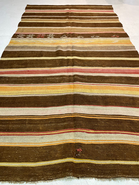 Hand-Knotted Wool Rug Turkish Oushak 6'2" x 11'2"