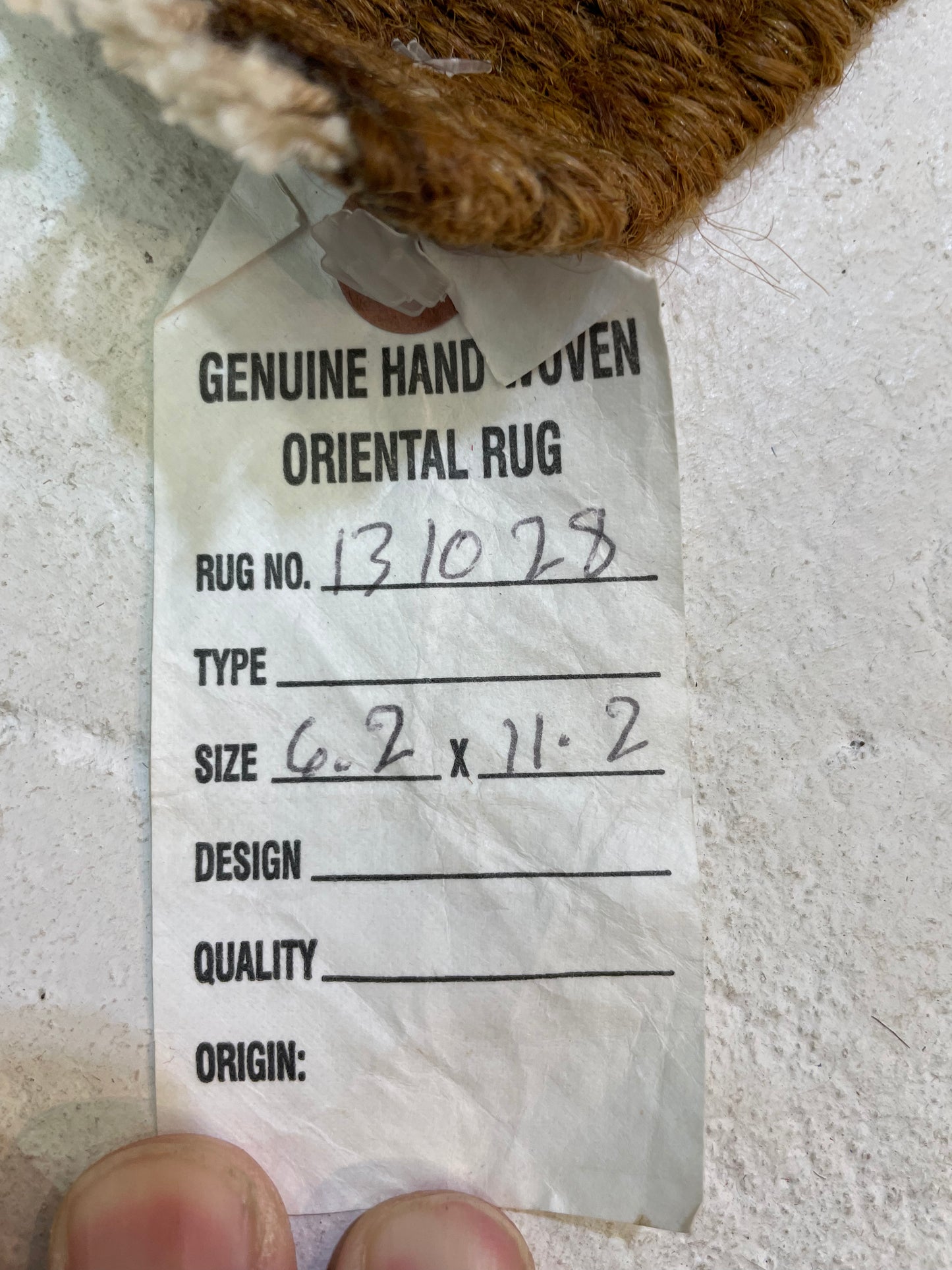 Hand-Knotted Wool Rug Turkish Oushak 6'2" x 11'2"