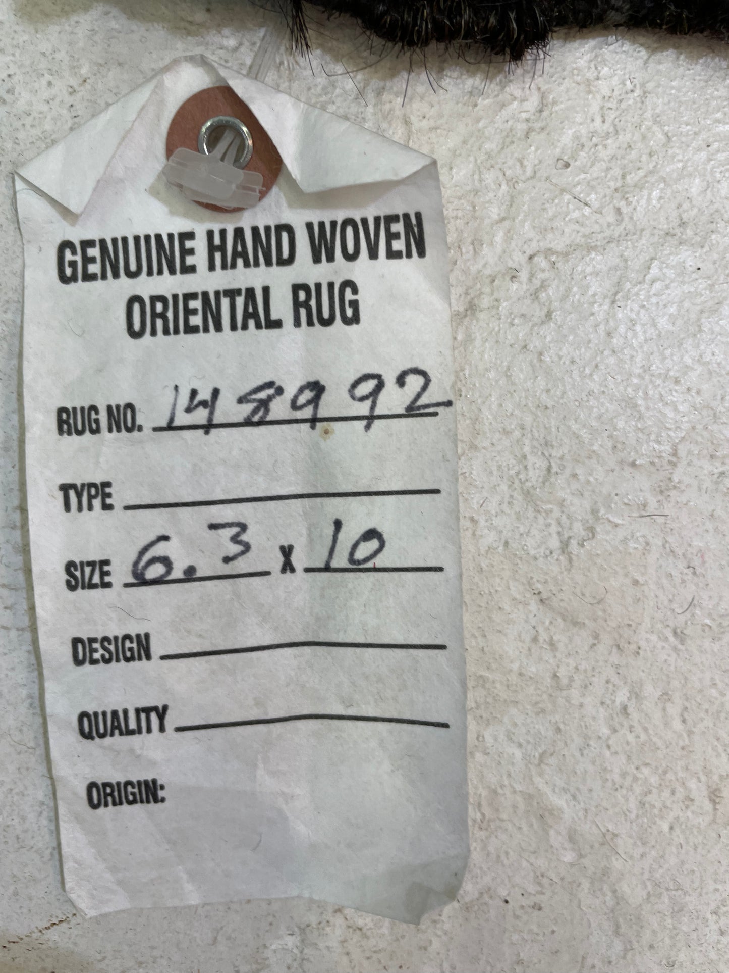 Hand-Knotted Wool Rug Turkish Oushak 6'3" x 10'