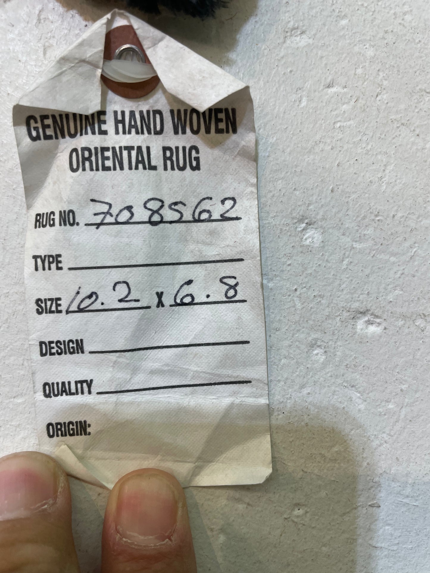 Hand-Knotted Wool Rug Turkish Oushak 6'8" x 10'2"