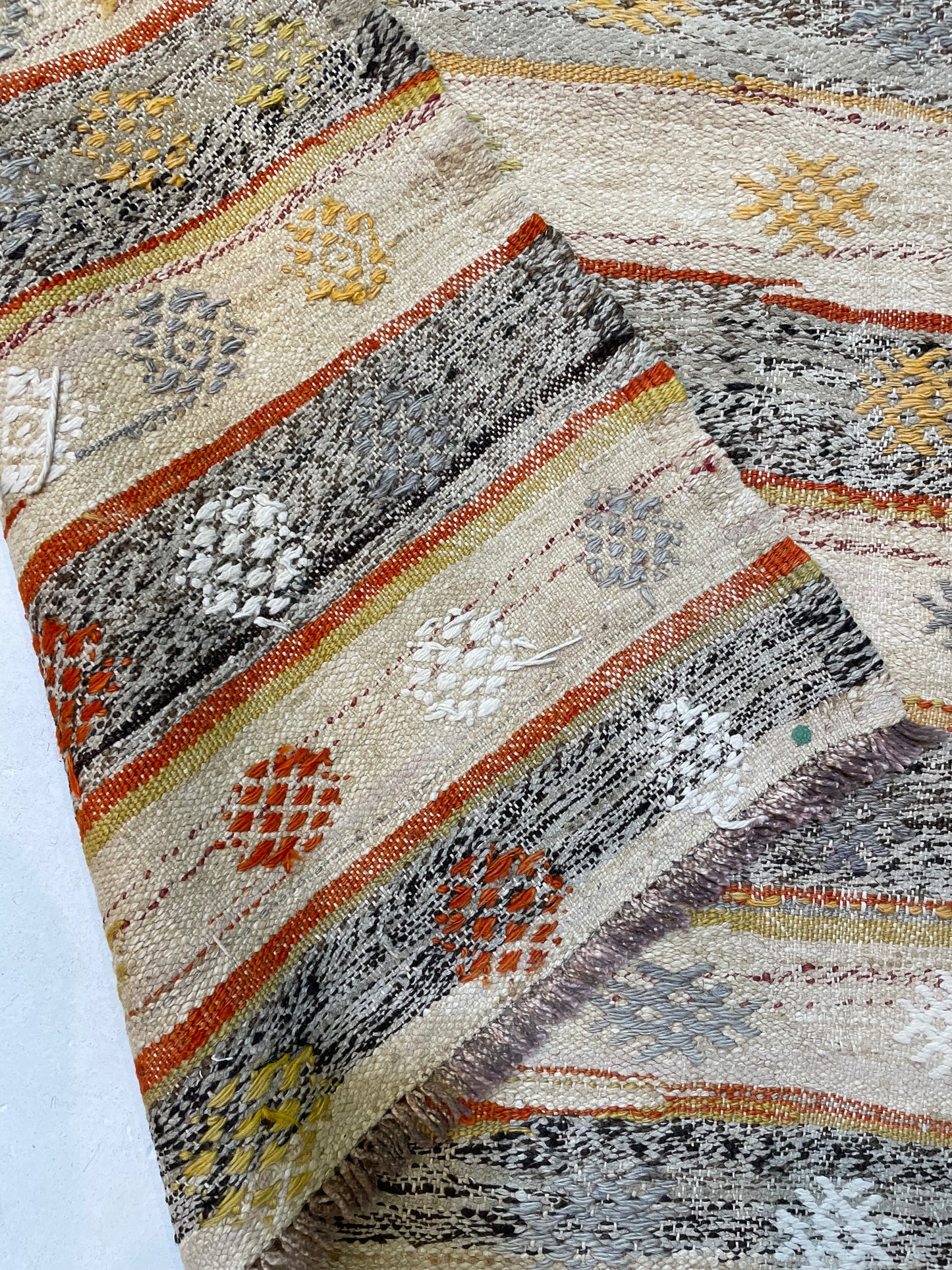 Hand-Knotted Wool Gallery Size Turkish Oushak 6' x 11'