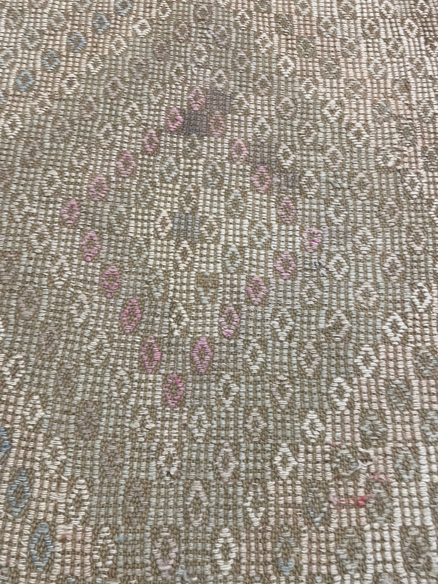 Hand-Knotted Wool Gallery Size Turkish Oushak 4'1" x 11'5"