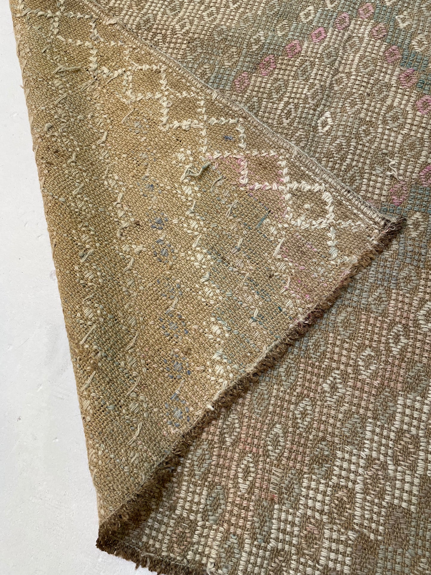 Hand-Knotted Wool Gallery Size Turkish Oushak 4'1" x 11'5"