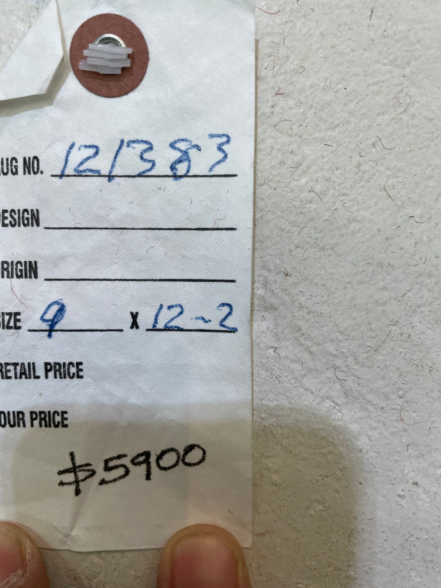 Hand-Knotted Wool Rug Turkish Oushak 9' x 12'2"