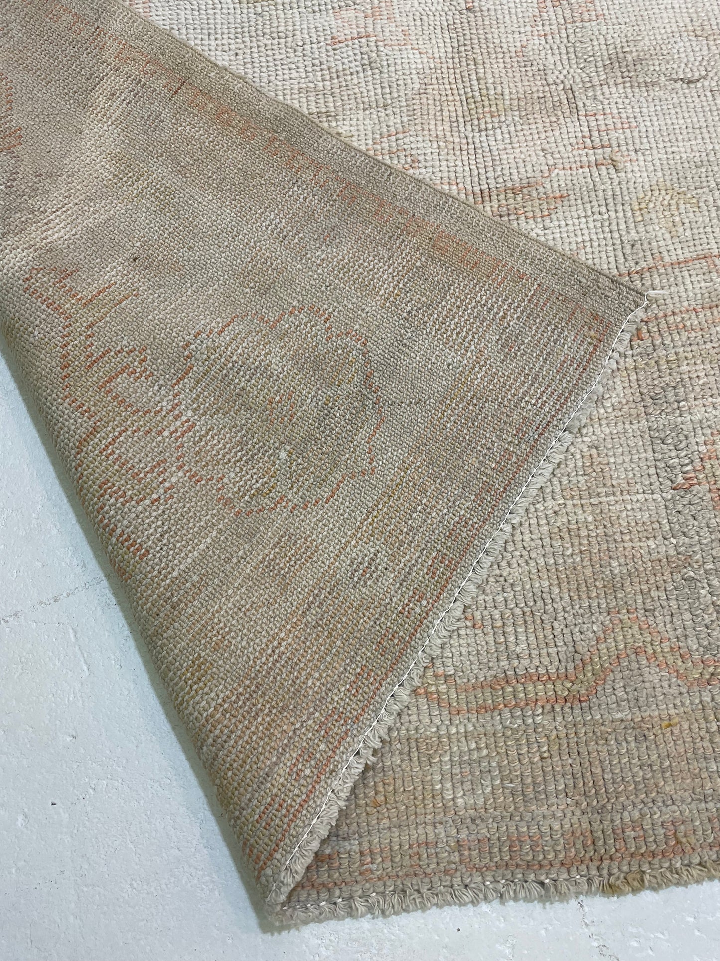 Hand-Knotted Wool Rug Turkish Oushak 9'5" x 12'7"