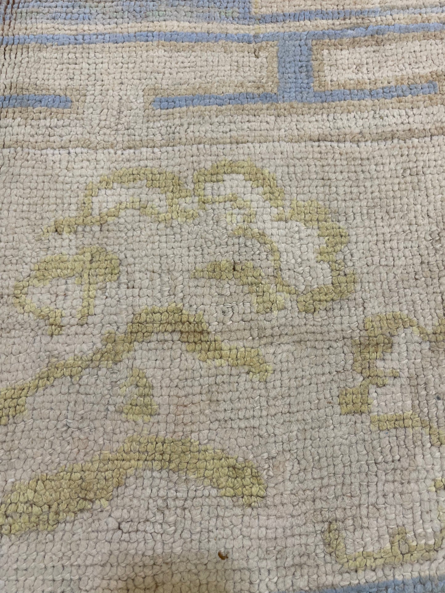 Hand-Knotted Wool Rug Turkish Oushak 10'8" x 11'10"