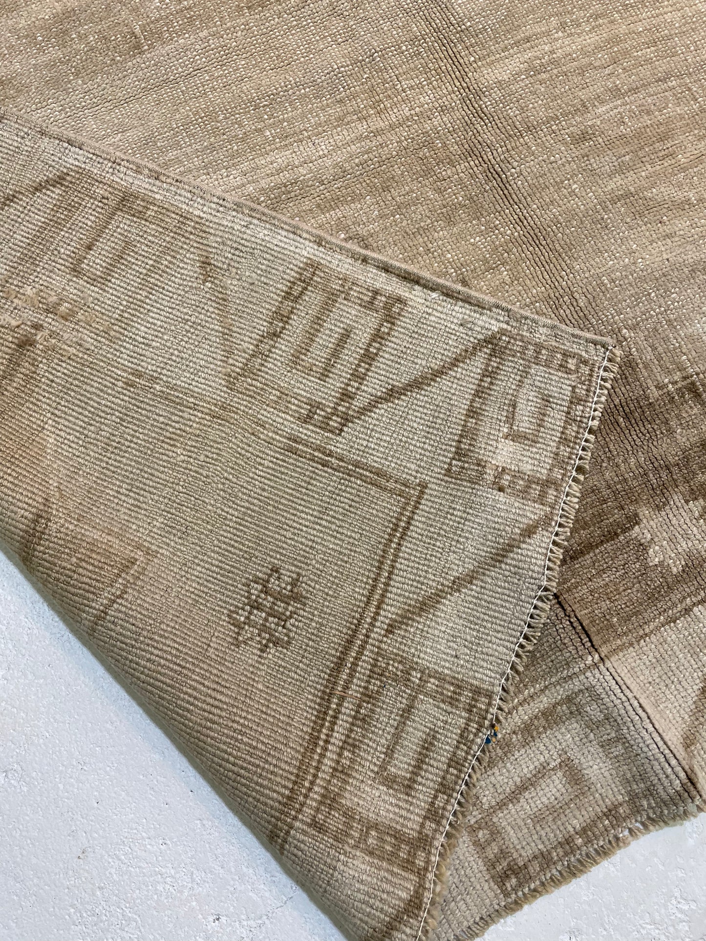 Hand-Knotted Wool Rug Turkish Oushak 9' x 11'9"