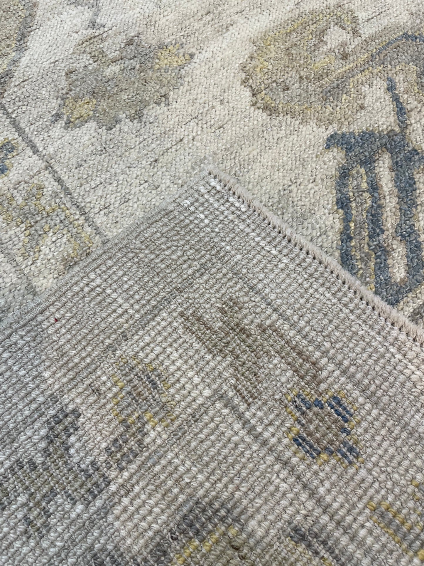 Hand-Knotted Wool Rug Turkish Oushak 8'8" x 10'1"