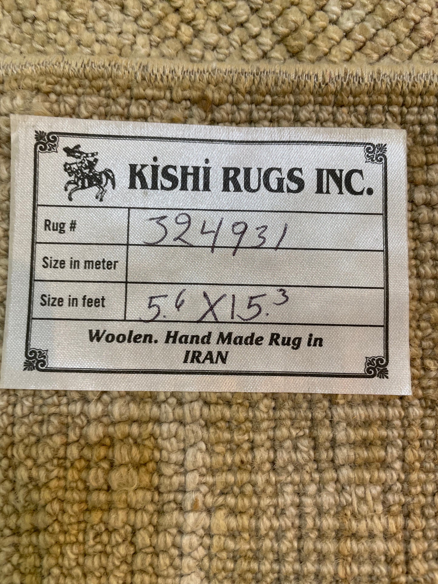 Hand-Knotted Wool Gallery Size Turkish Oushak 5'6" x 15'3"