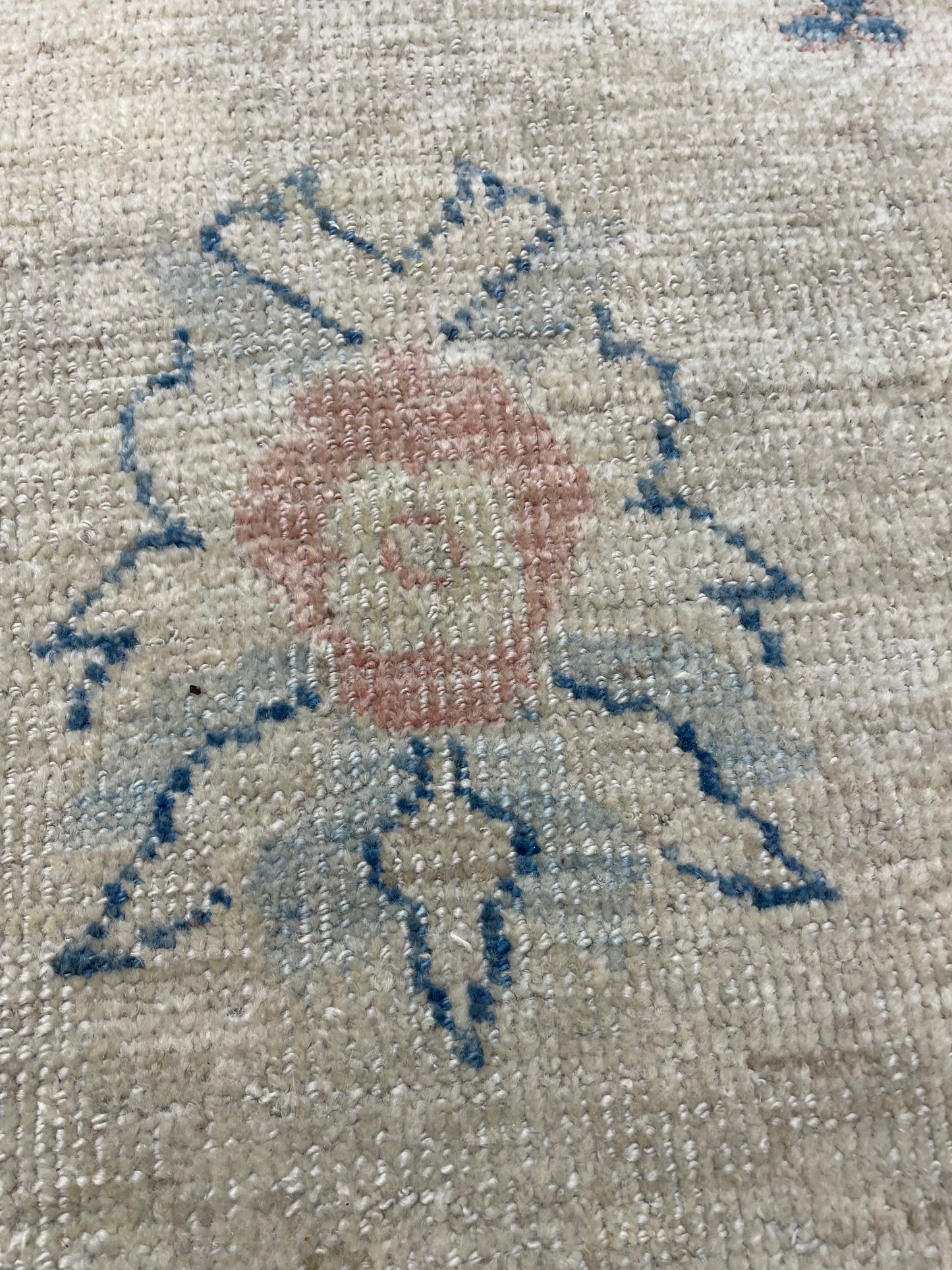 Hand-Knotted Wool Rug Turkish Oushak 7'11" x 9'6"