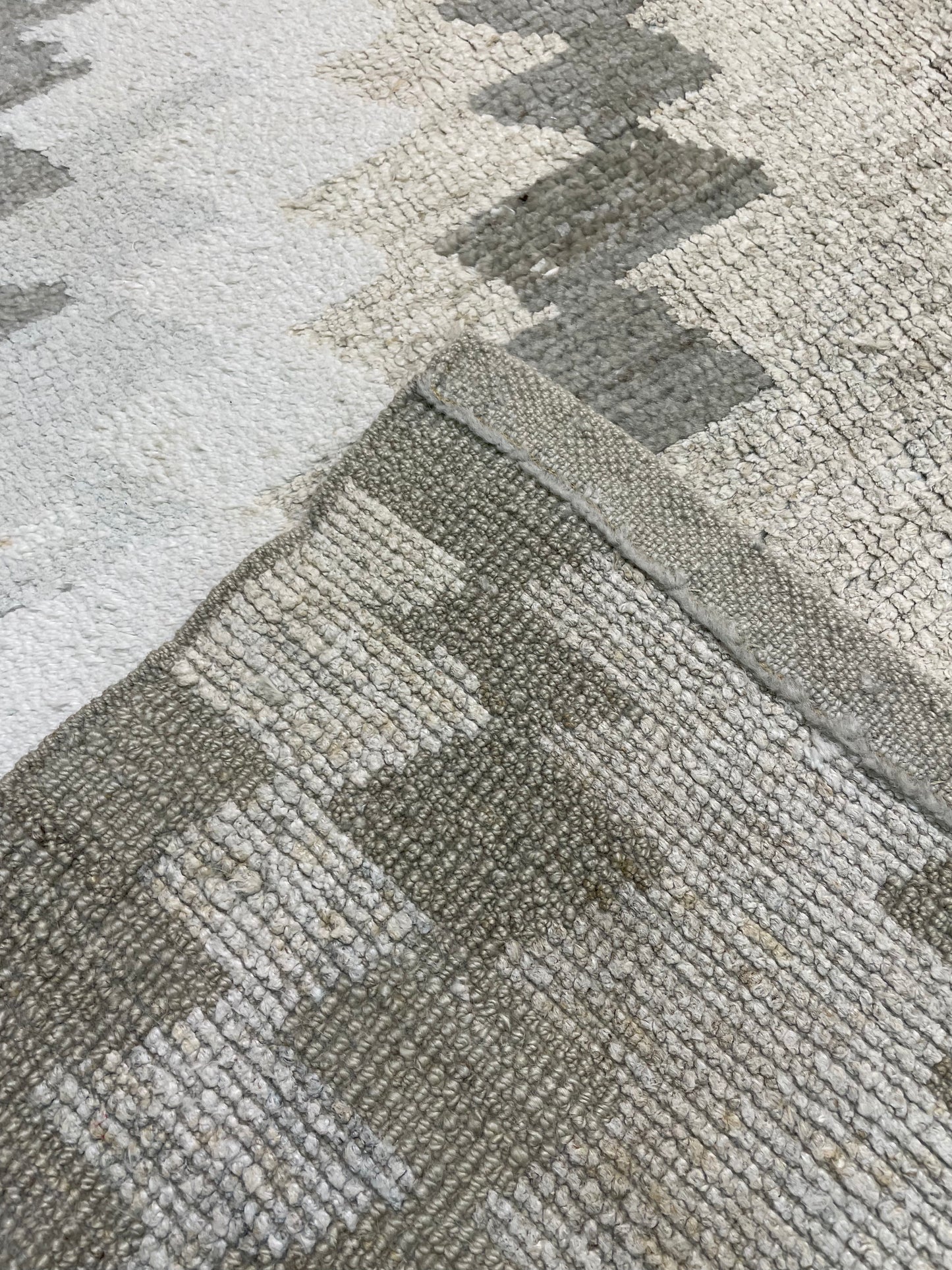 Hand-Knotted Wool Rug Turkish Oushak 8'7" x 11'4"