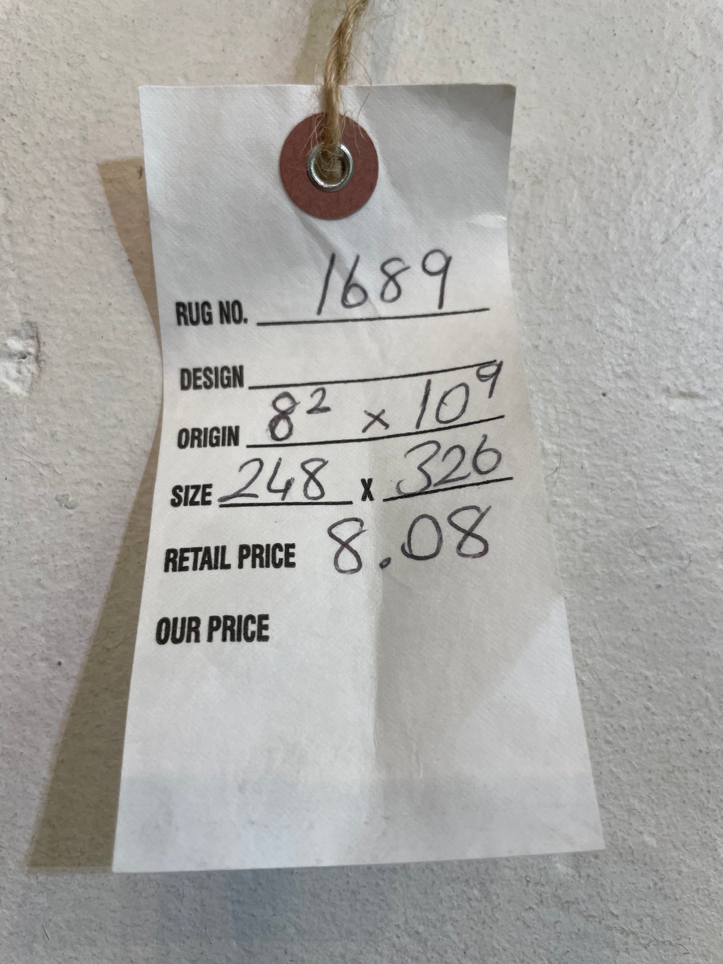 Hand-Knotted Wool Rug Turkish Oushak 8'2" x 10'9"