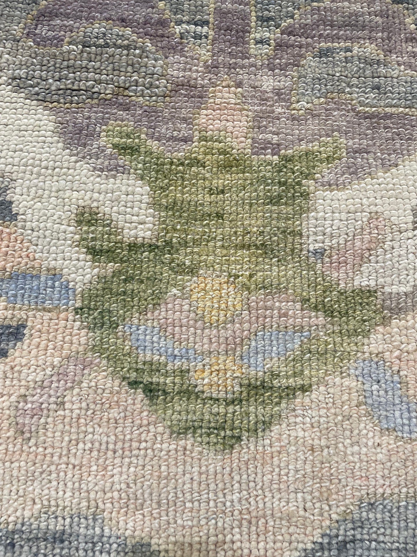 Hand-Knotted Wool Rug Turkish Oushak 8'5" x 10'5"