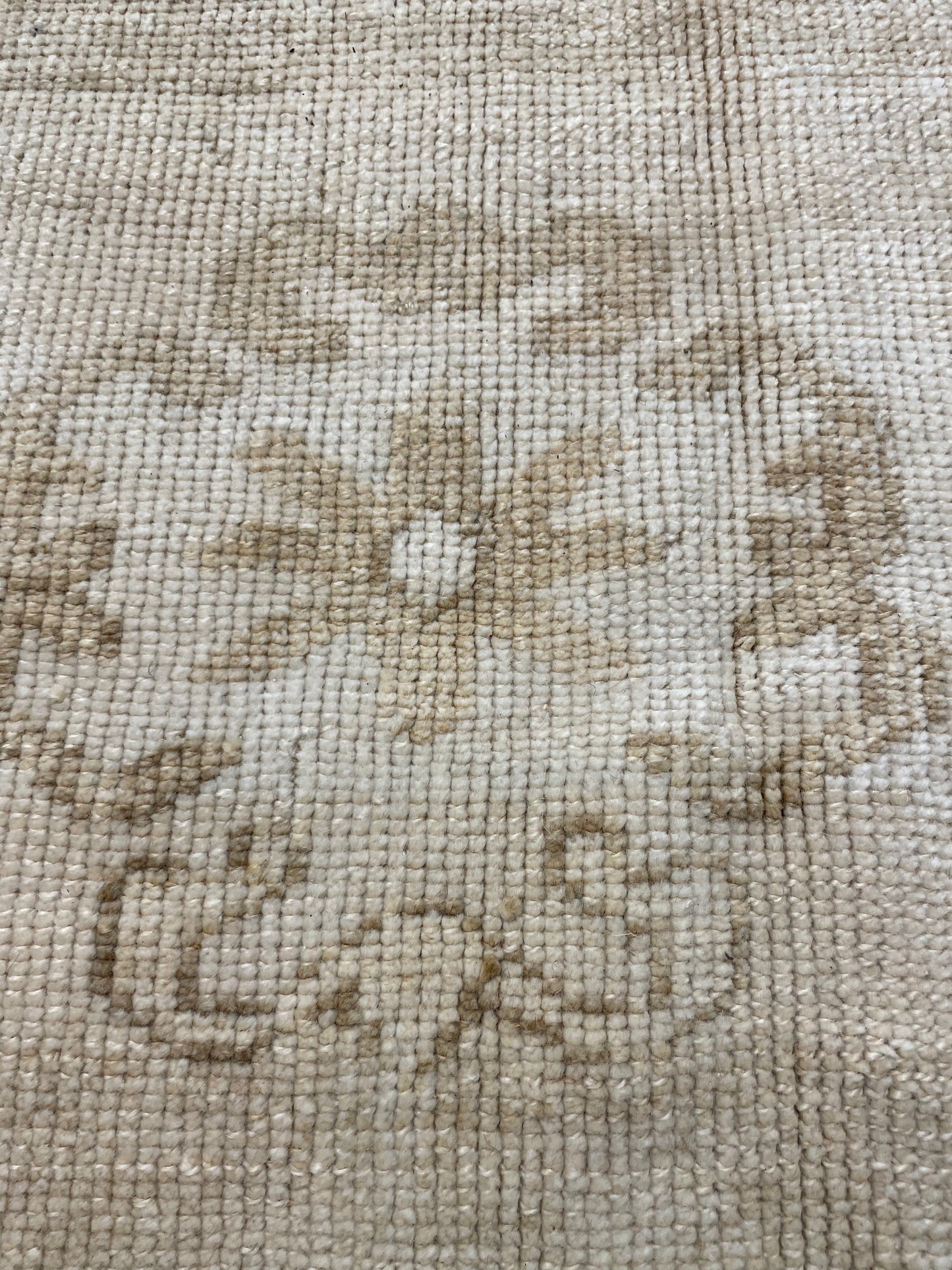 Hand-Knotted Wool Rug Turkish Oushak 9'8" x 10'2"