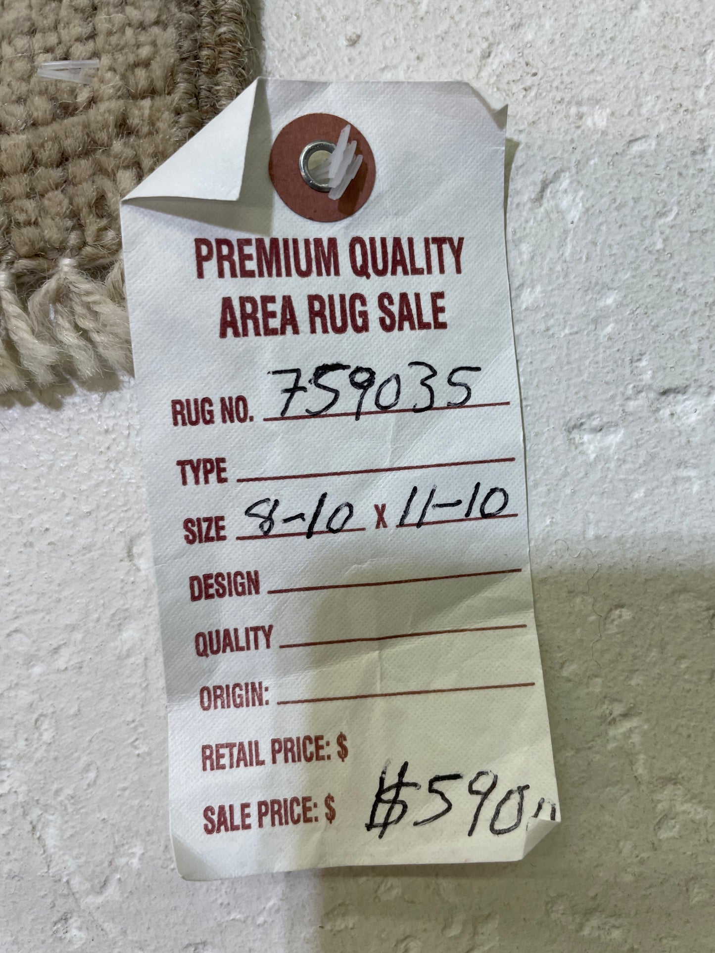 Hand-Knotted Wool Rug Turkish Oushak 8'10" x 11'10"