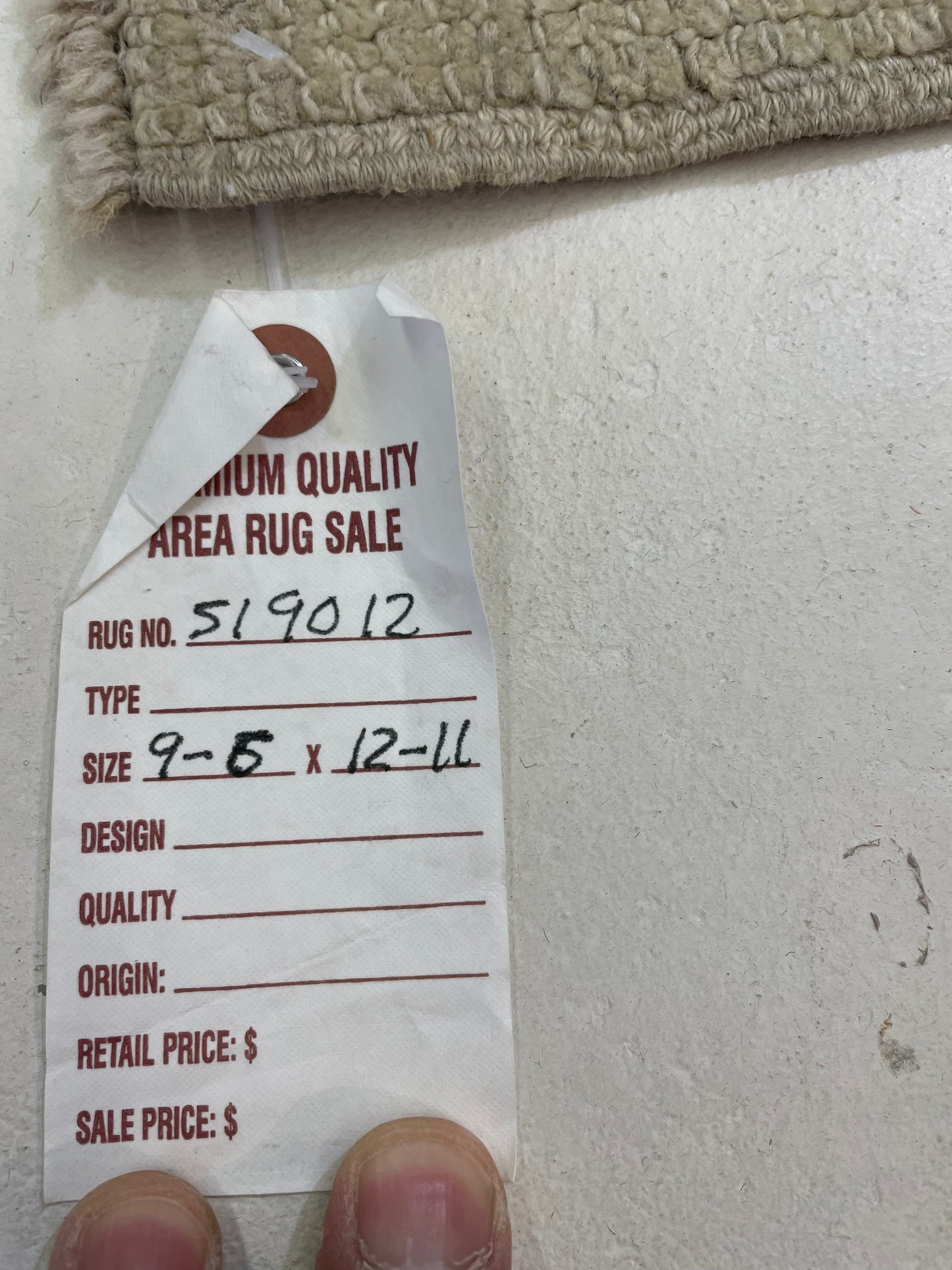 Hand-Knotted Wool Rug Turkish Oushak 9'6" x 12'11"