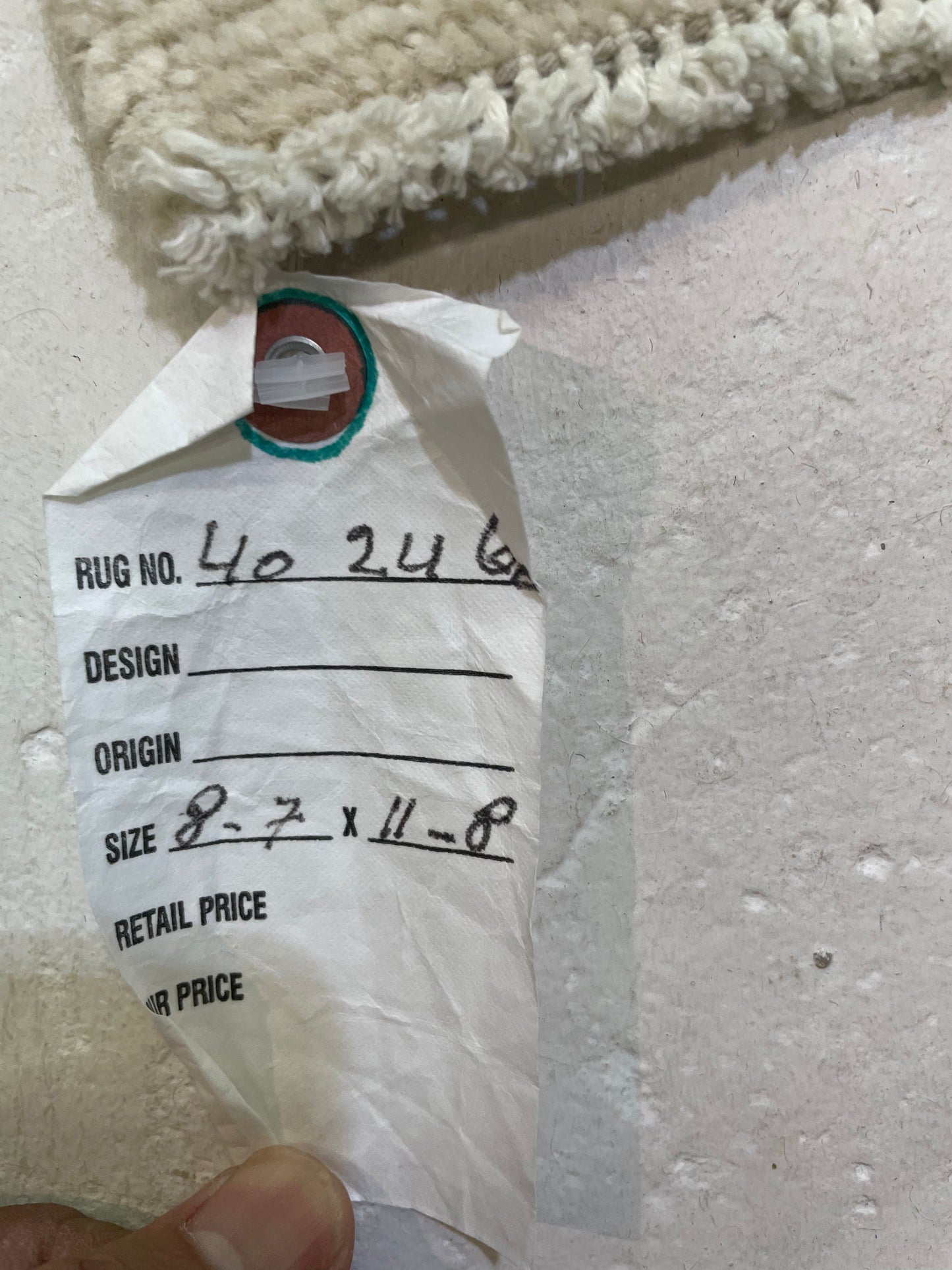 Hand-Knotted Wool Rug Turkish Oushak 8'7" x 11'8"