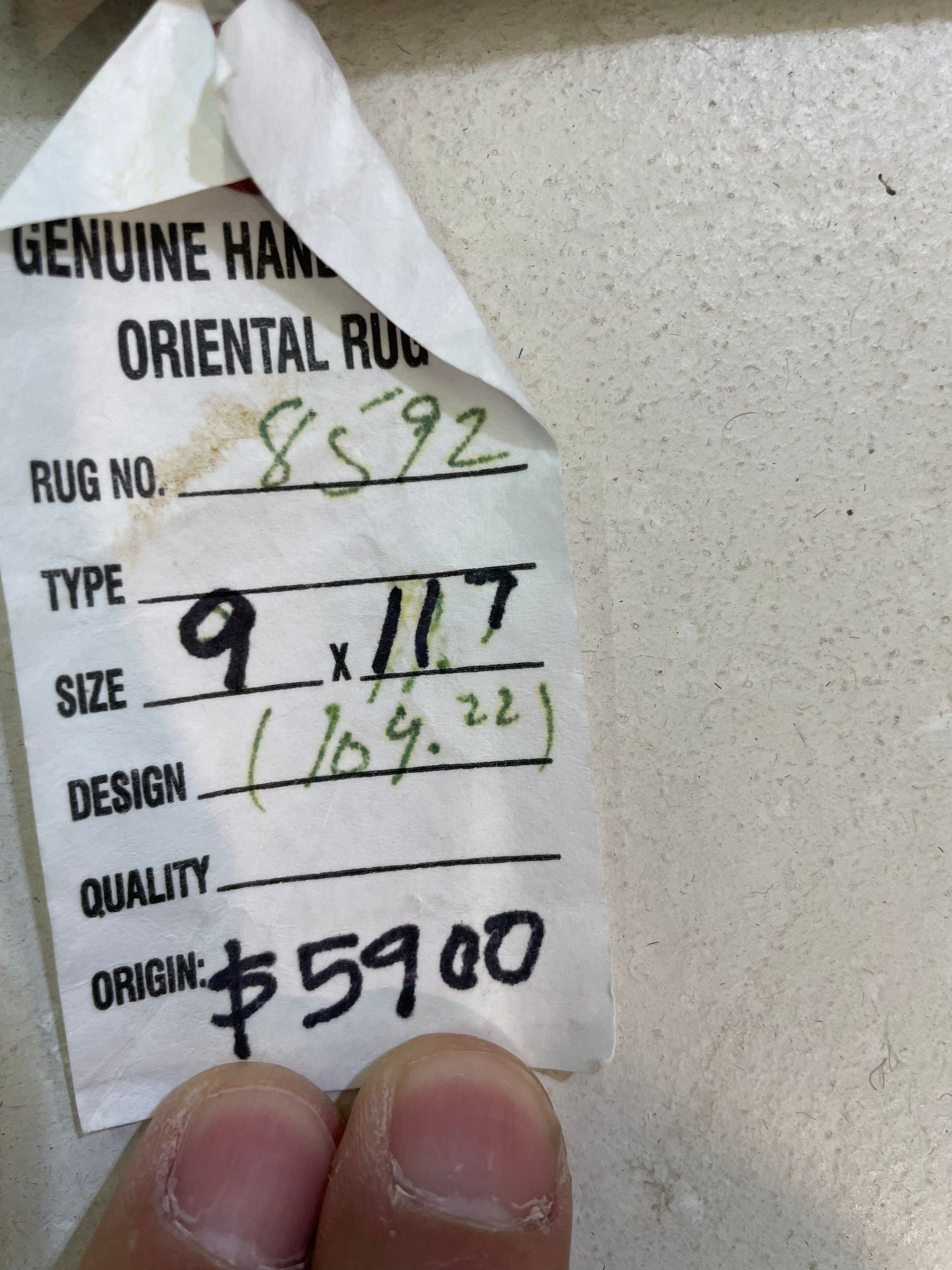 Hand-Knotted Wool Rug Turkish Oushak 9' x 11'7"