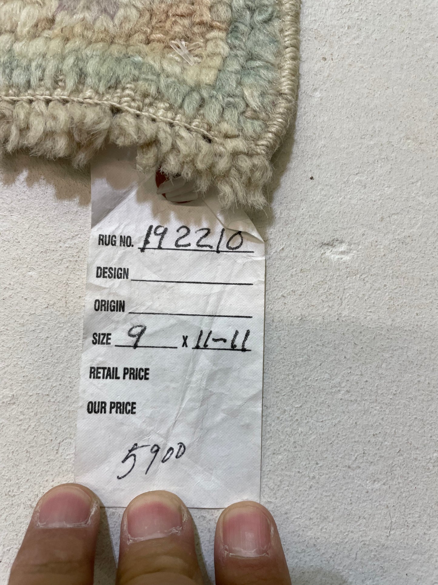 Hand-Knotted Wool Rug Turkish Oushak 9' x 11'11"